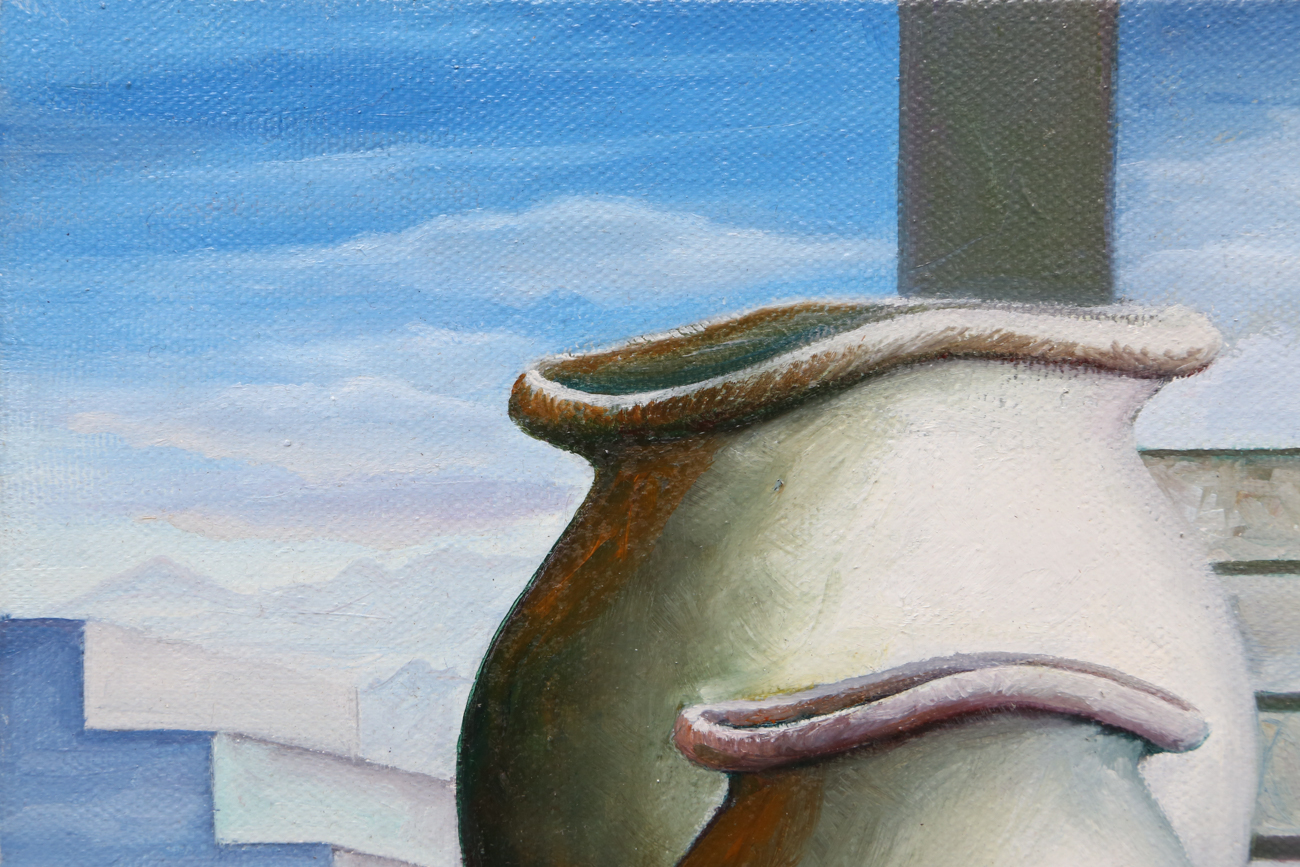 P. Thapan Still Life Oil Painting On Canvas