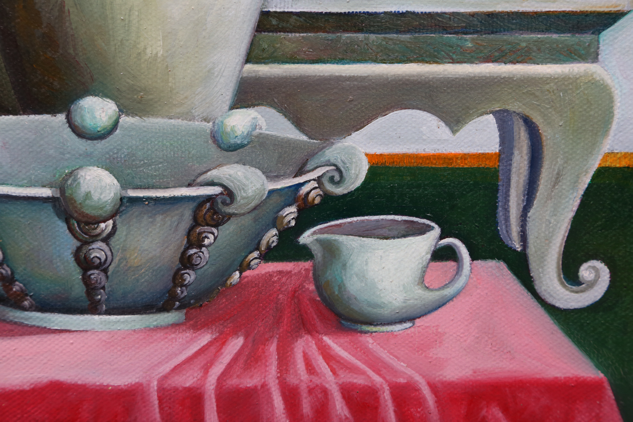 P. Thapan Still Life Oil Painting On Canvas