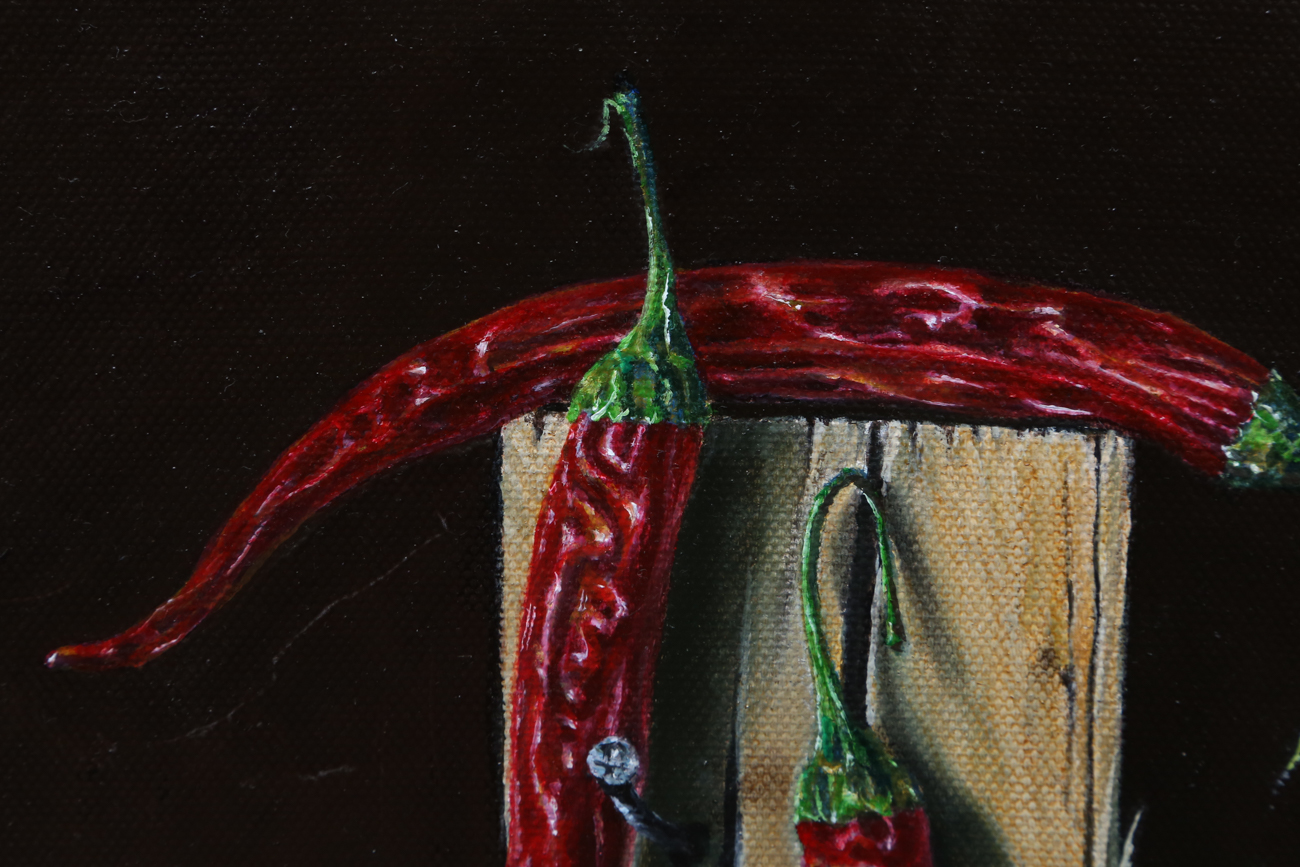 Daniel C. Chiriac Unique Still Life Oil Painting On Canvas