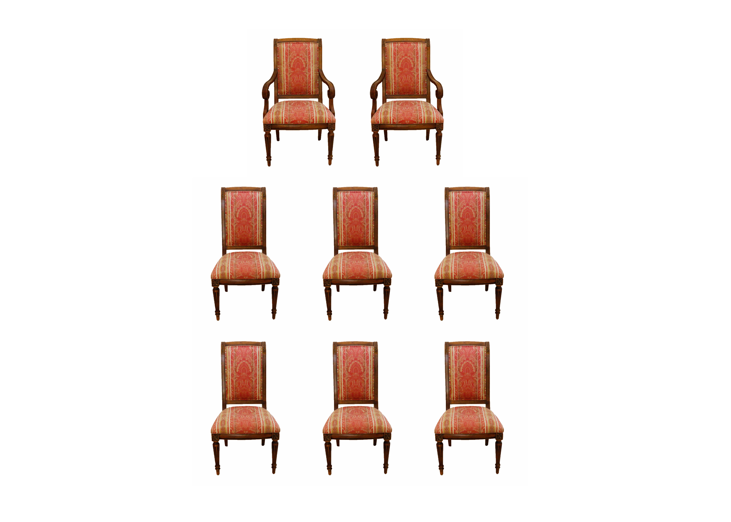Set of Eight Dining Chairs by Ethan Allen