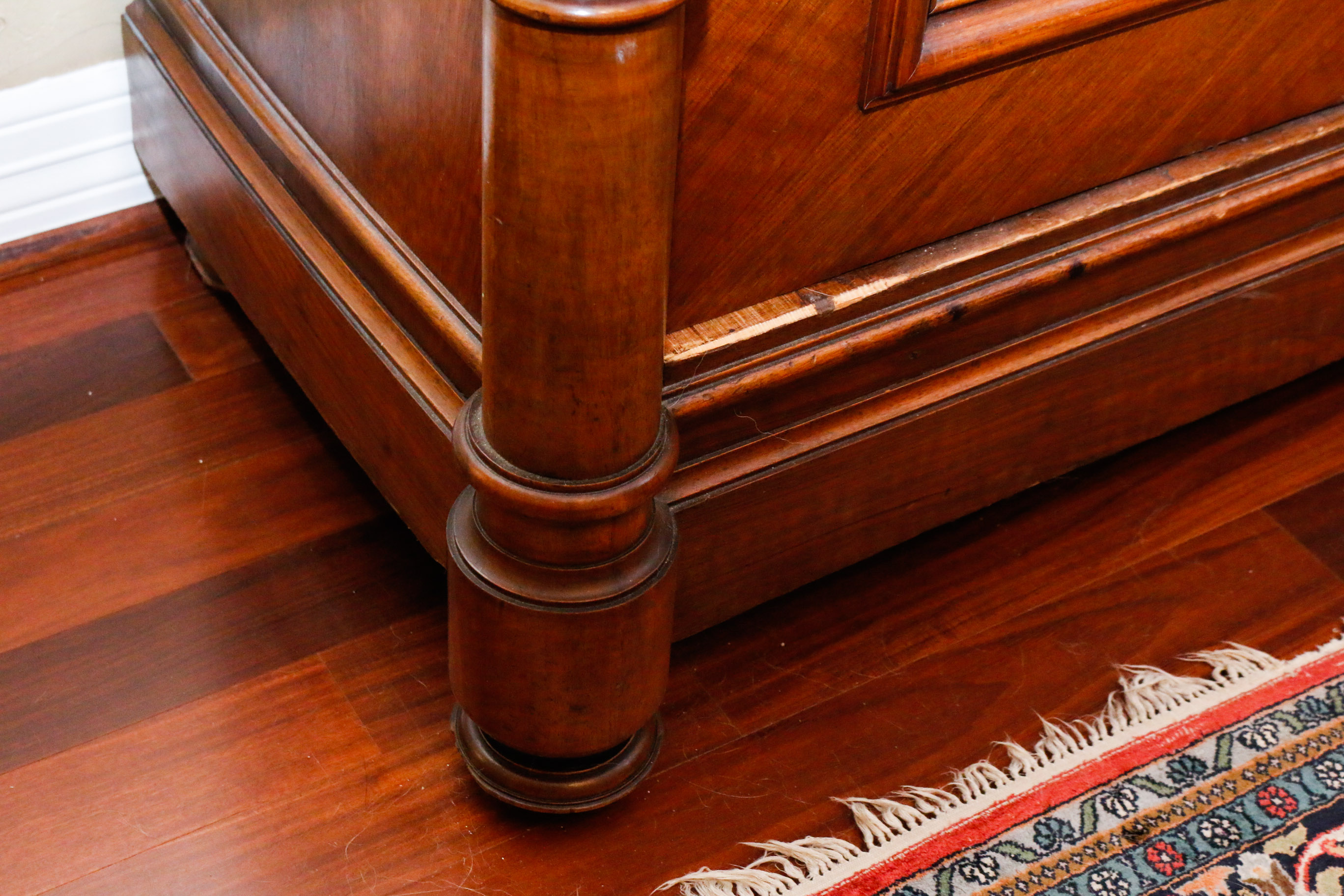 Antique German Mirrored Wardrobe