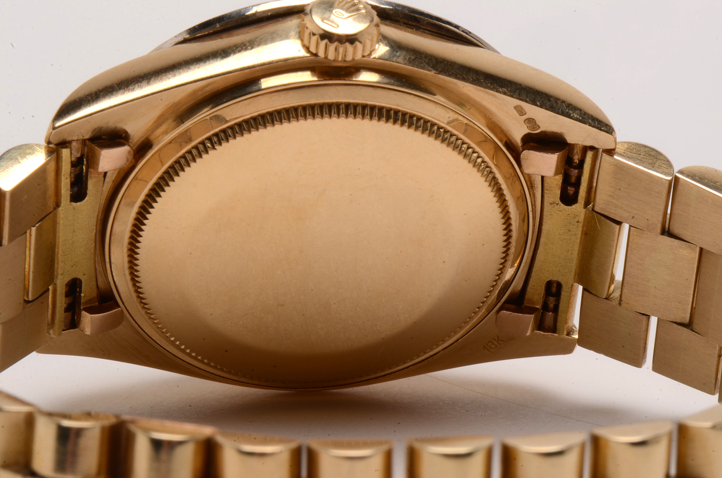 Rolex 18K Yellow Gold 2.56 CTW Diamond Bezel Day-Date Watch