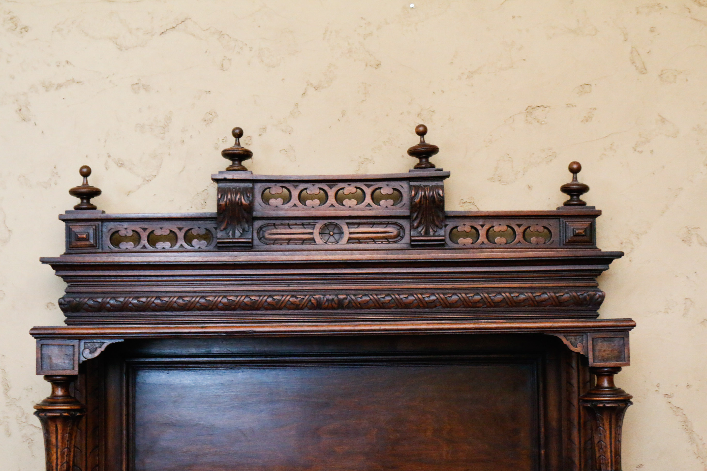 Antique Renaissance Revival Style Marble Top Server