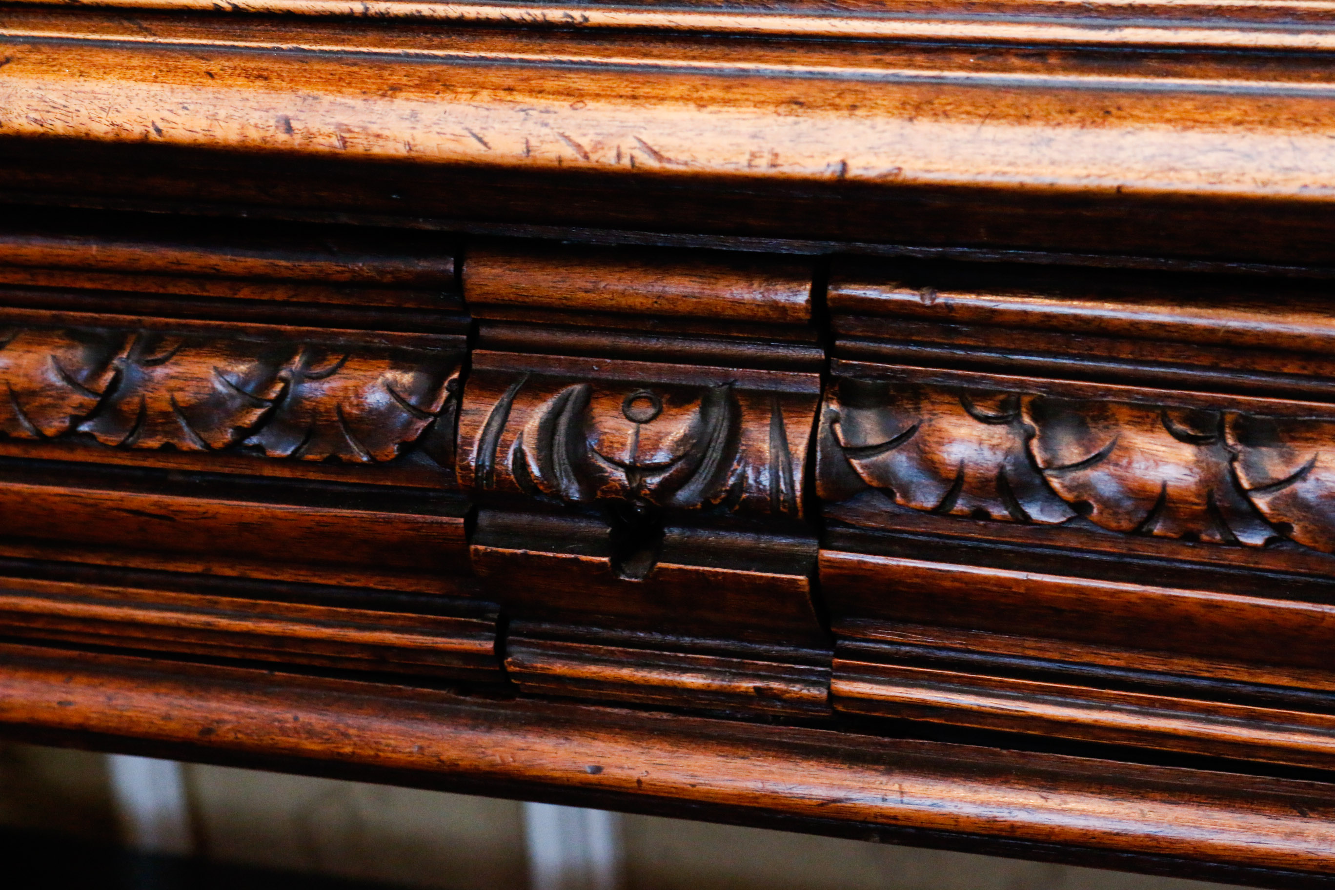 Antique Renaissance Revival Style Marble Top Server