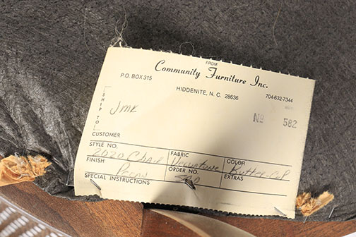 Vintage Barrel Back Arm Chair by Community Furniture