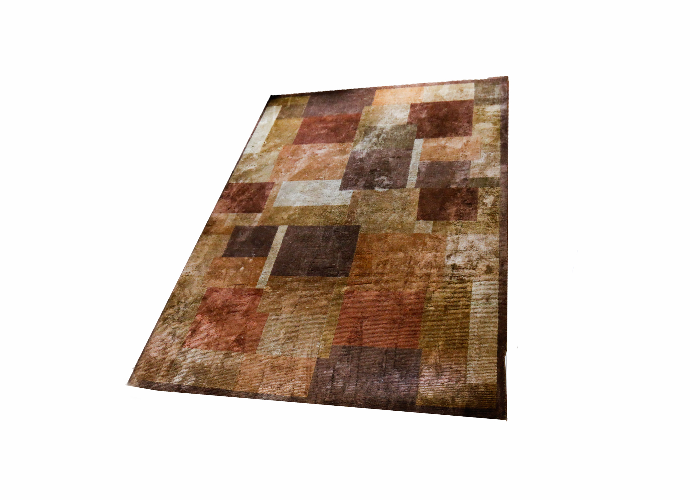 Contemporary Indian Wool and Silk Area Rug From Fiezy