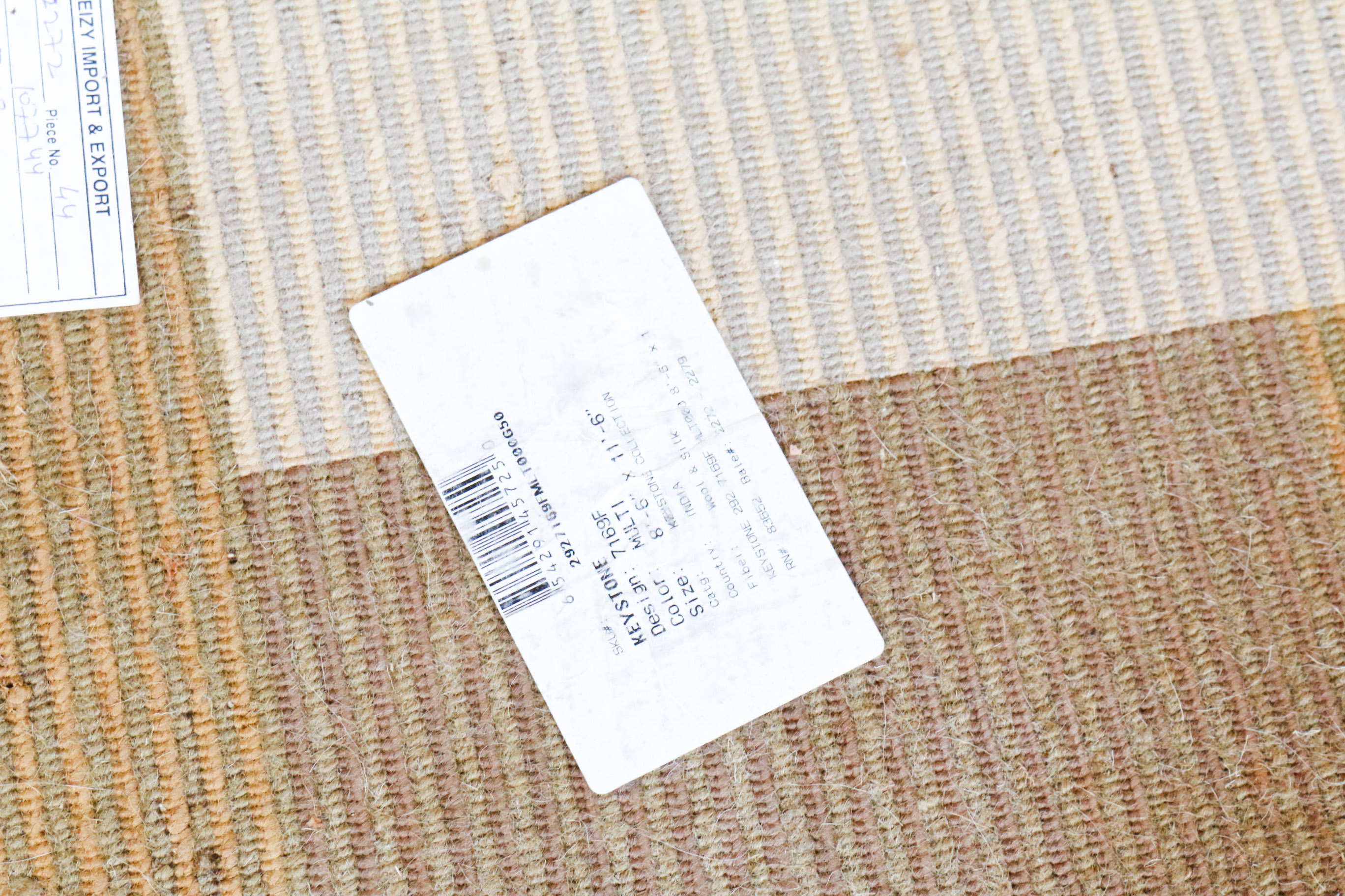 Contemporary Indian Wool and Silk Area Rug From Fiezy