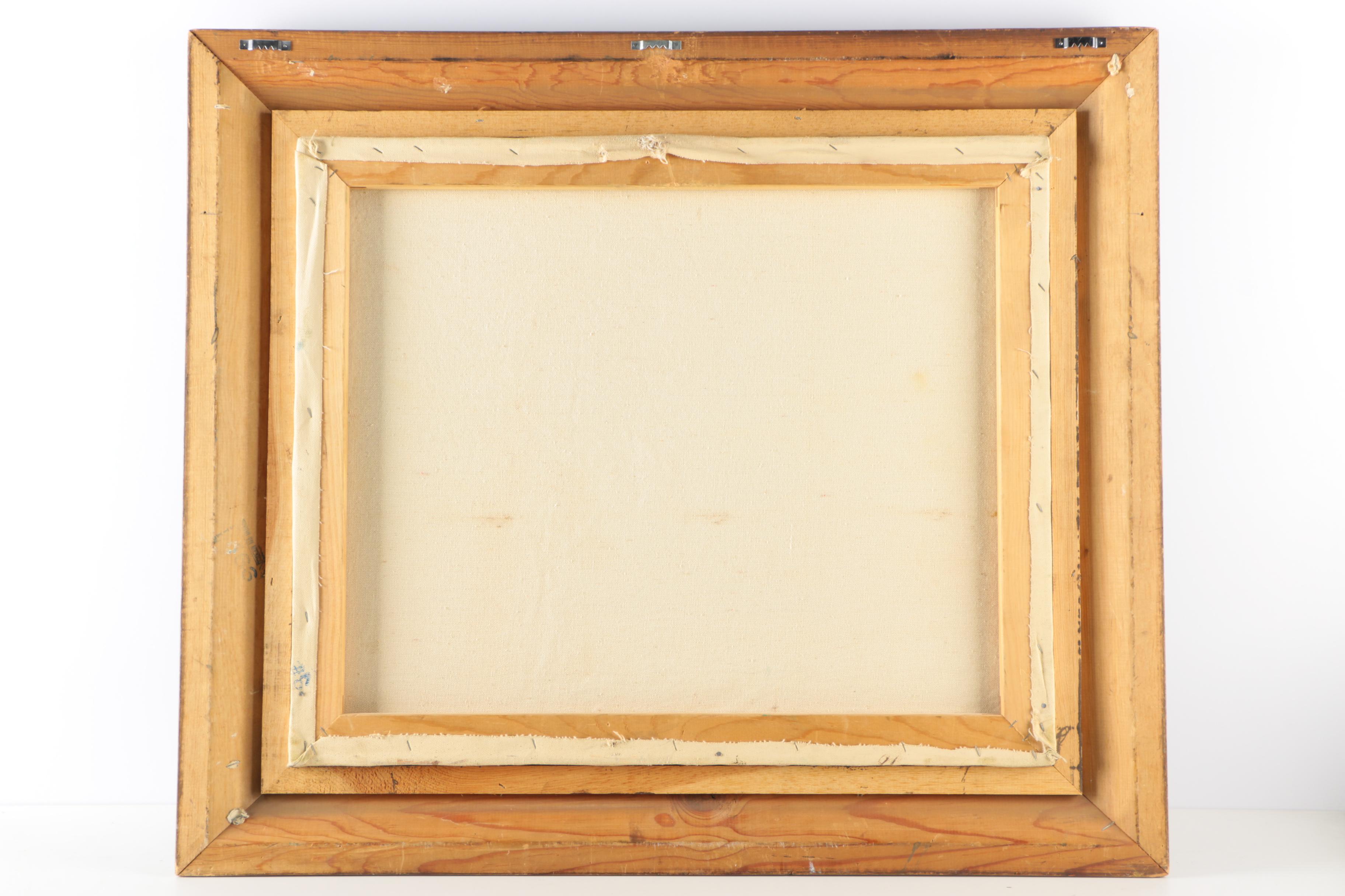 R. Farr Oil Painting on Canvas Woodland Canvas