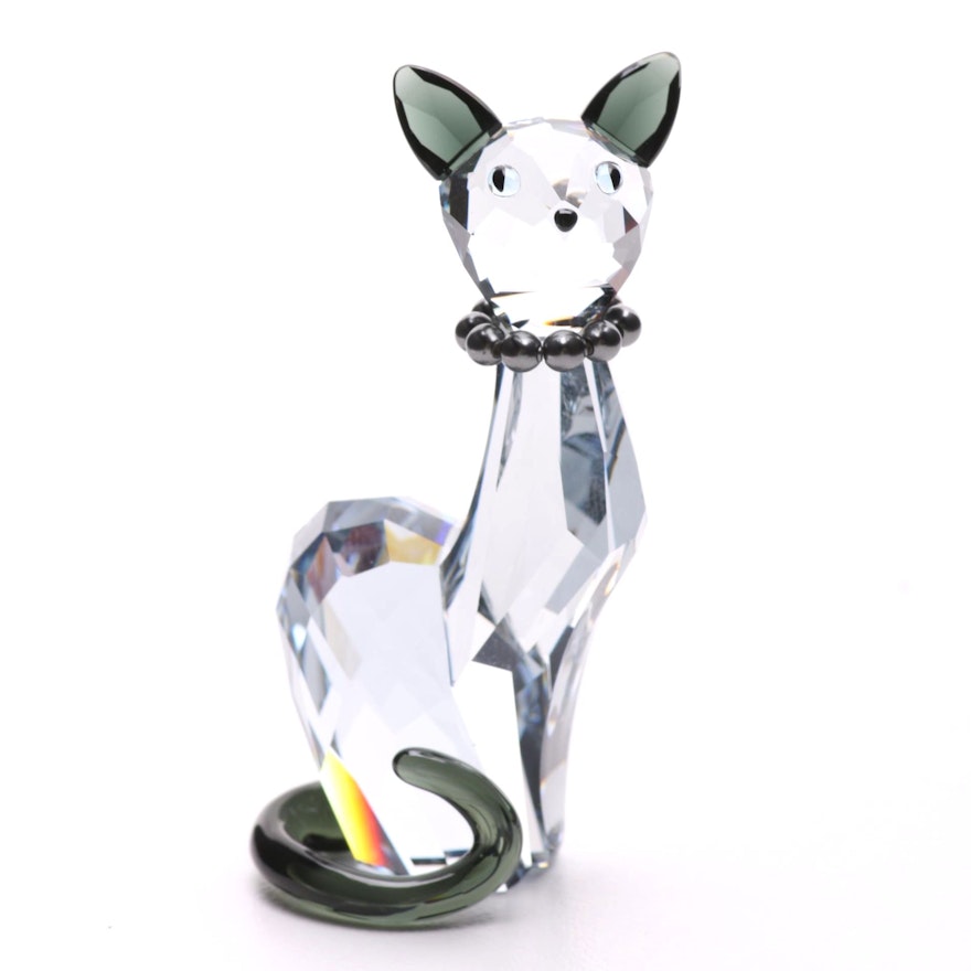 Lovlots Crystal Siamese Cat Figurine by Swarovski