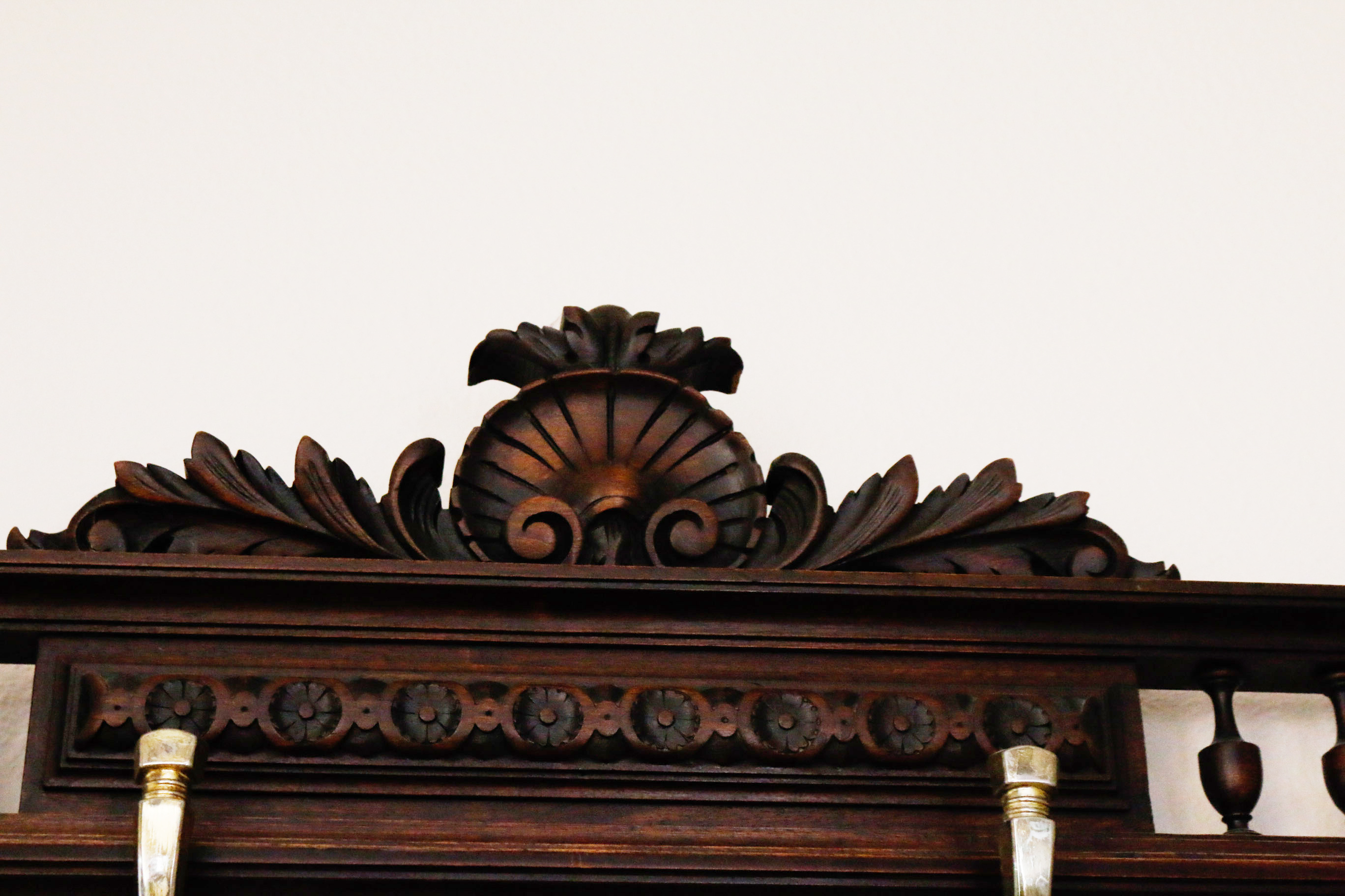 Antique French Wooden Hall Tree