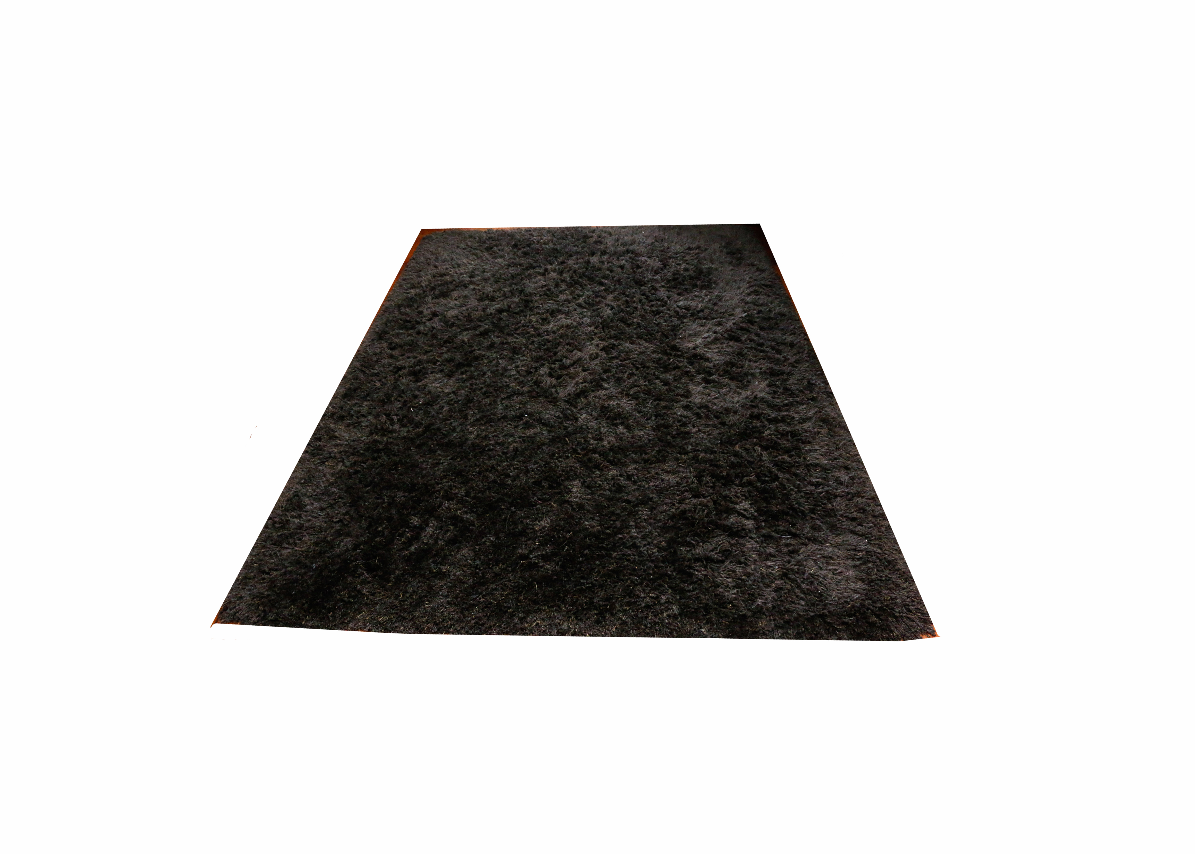 Machine Made Turkish Brown Shag Rug