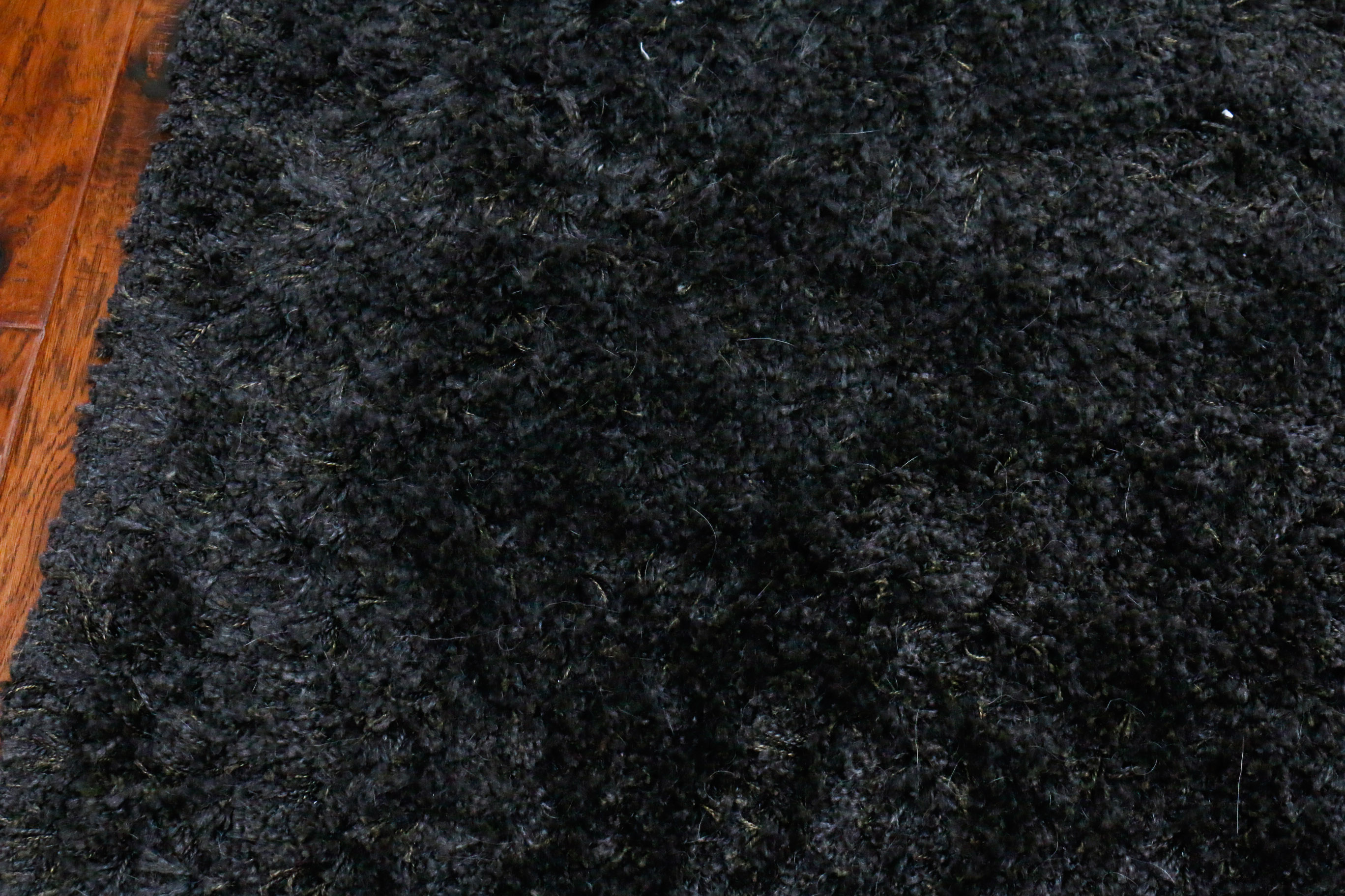 Machine Made Turkish Brown Shag Rug