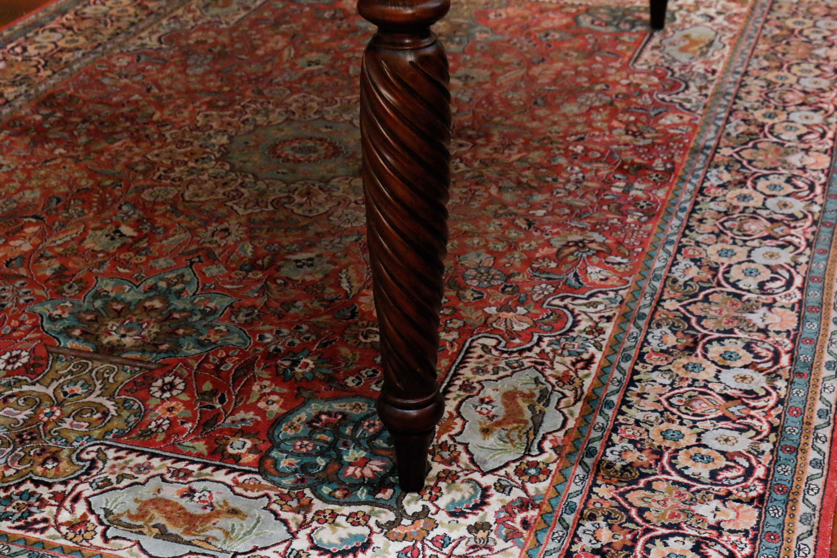 Hardwood Dining Table by Ethan Allen