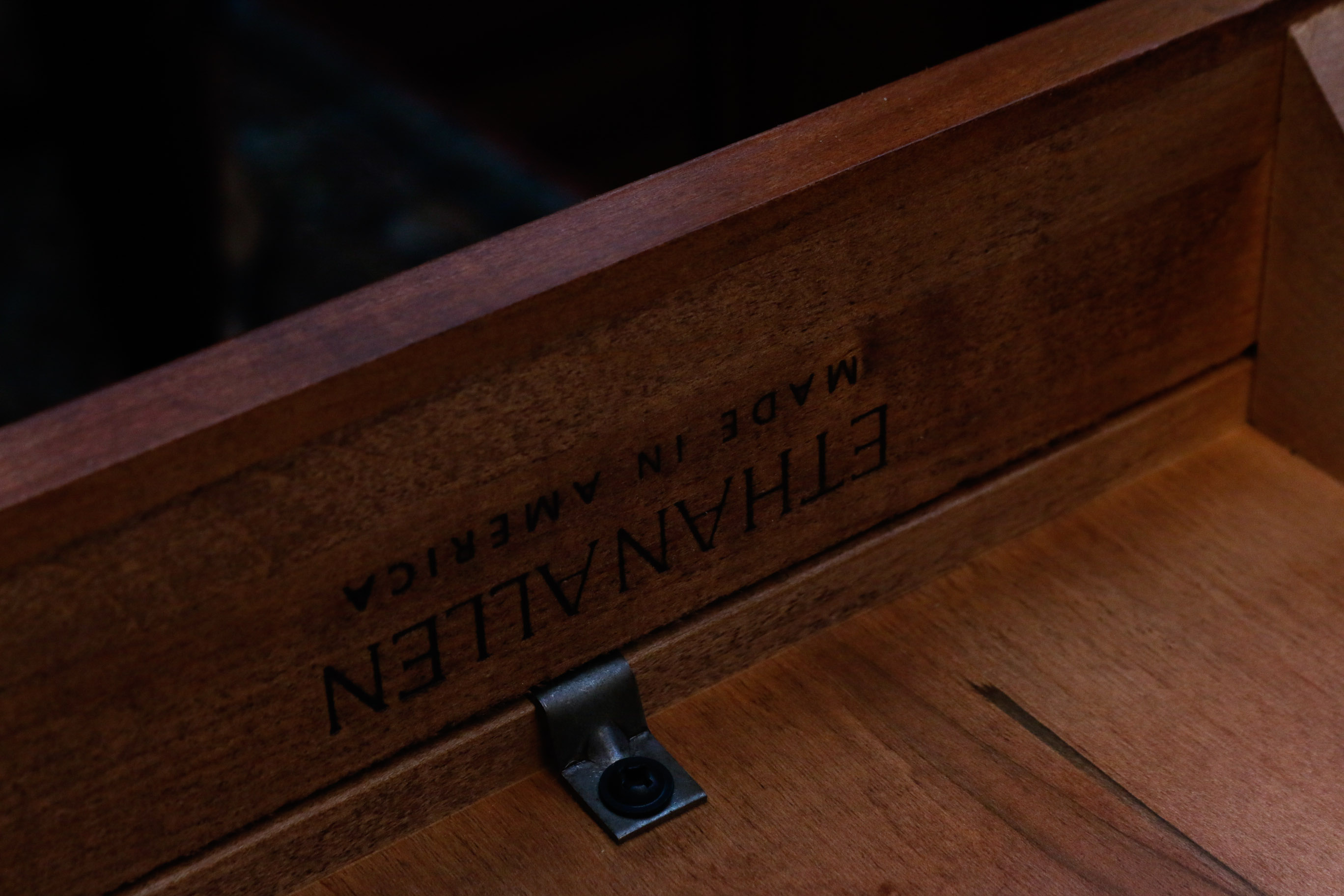 Hardwood Dining Table by Ethan Allen