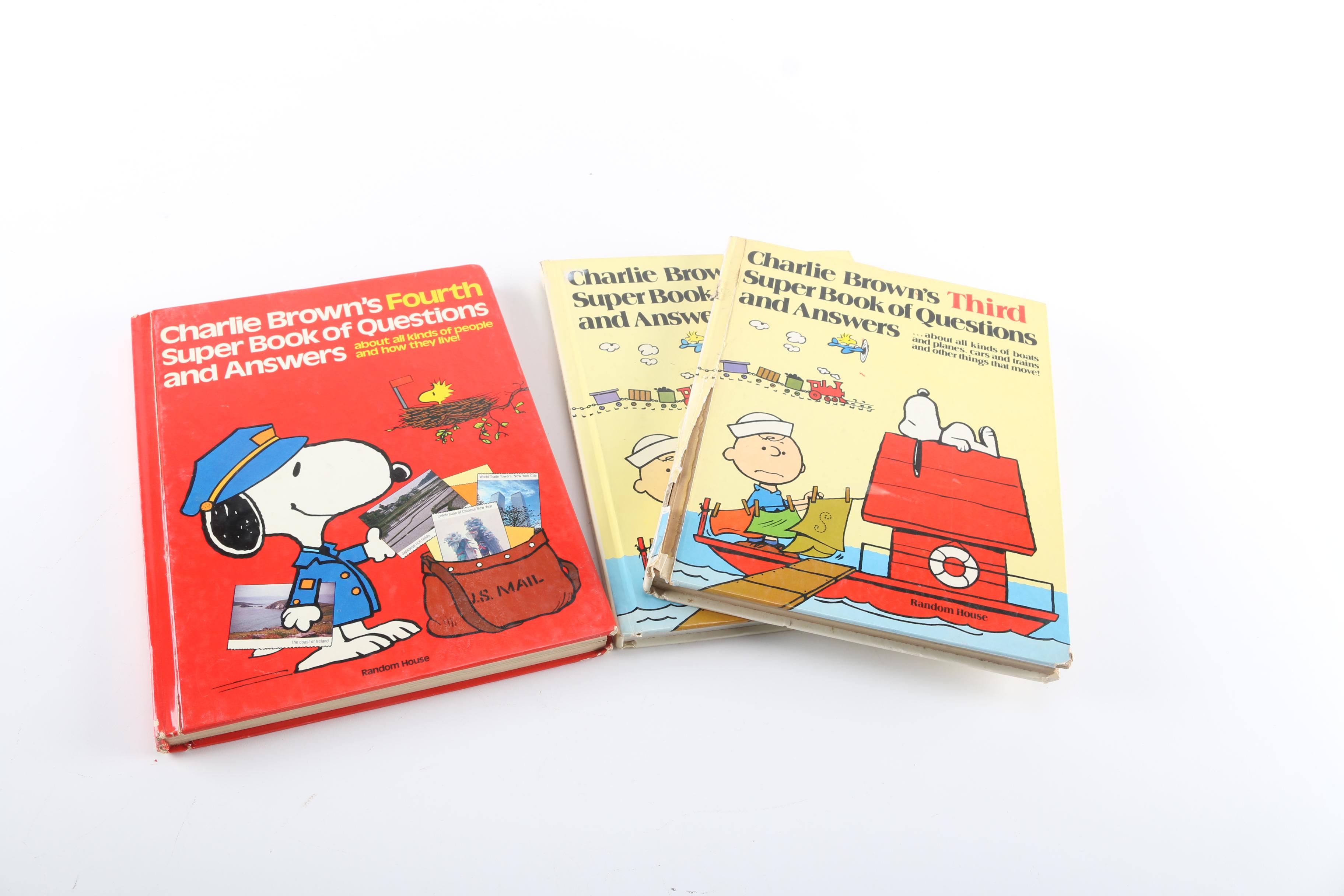 Collection of "Charlie Brown 'Cyclopedia" and Other Children's Books