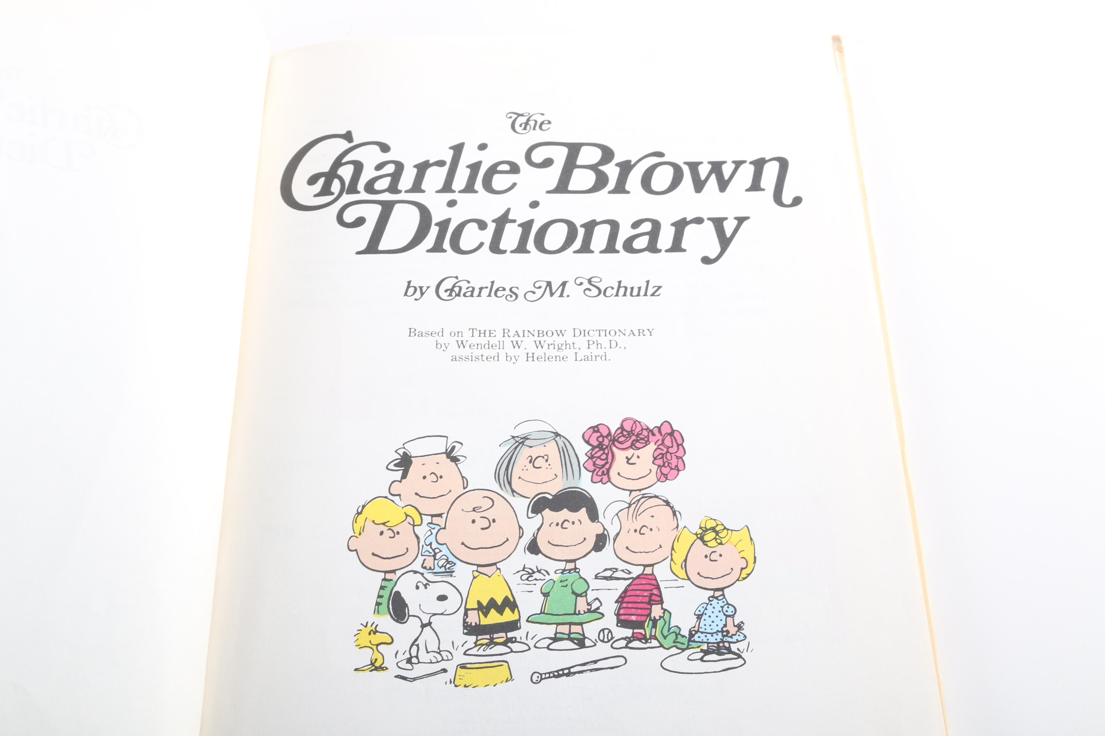 Collection of "Charlie Brown 'Cyclopedia" and Other Children's Books
