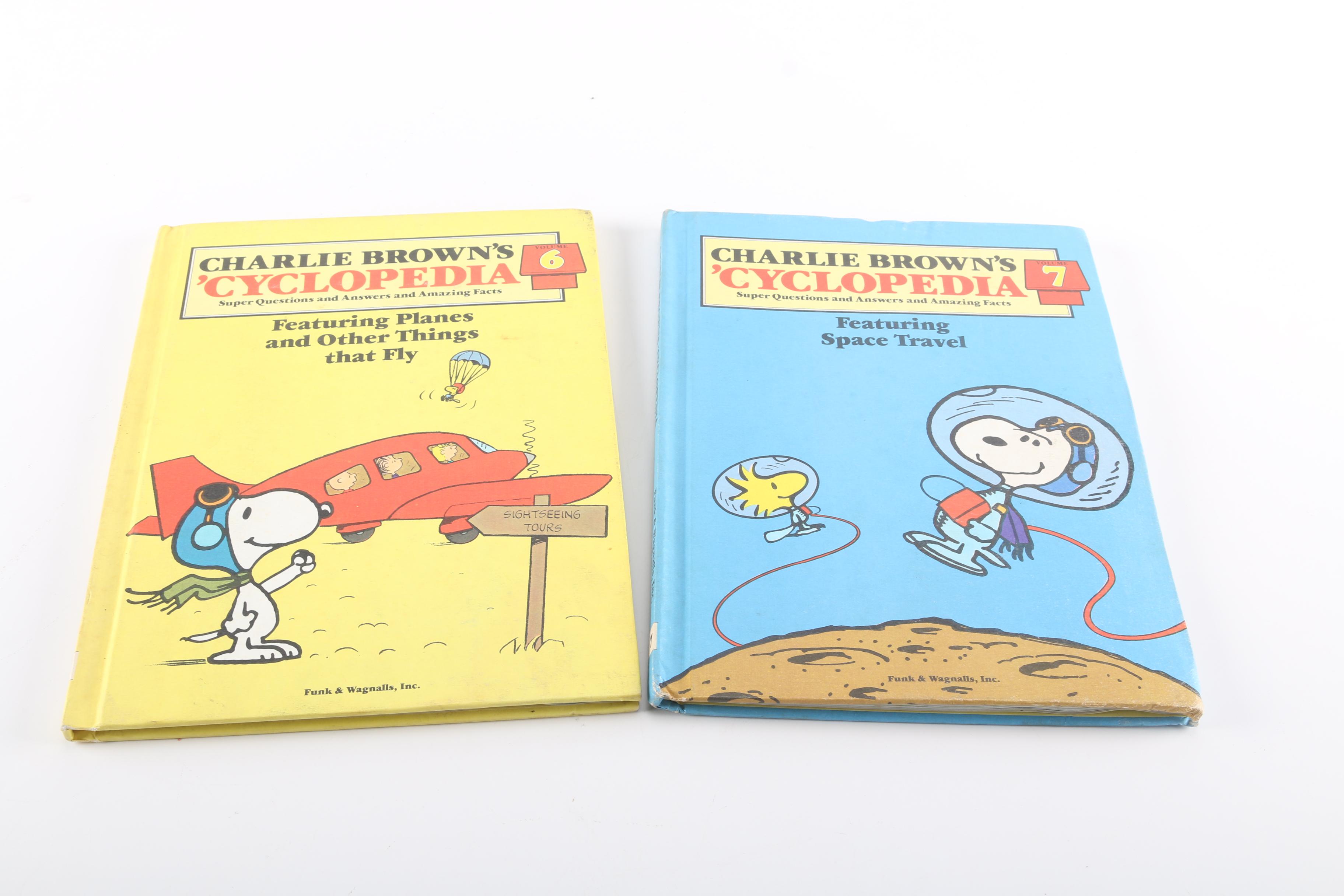 Collection of "Charlie Brown 'Cyclopedia" and Other Children's Books