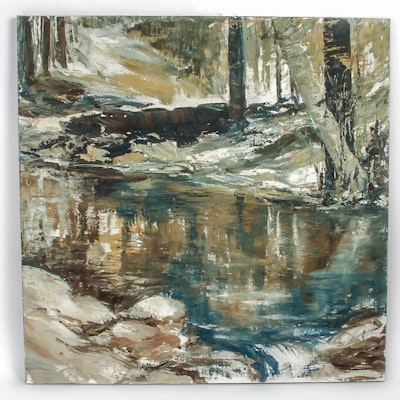 Robert Elsocht Oil Painting on Canvas "Opalescence" Robert Elsocht Oil Painting on Canvas "Opalescence"