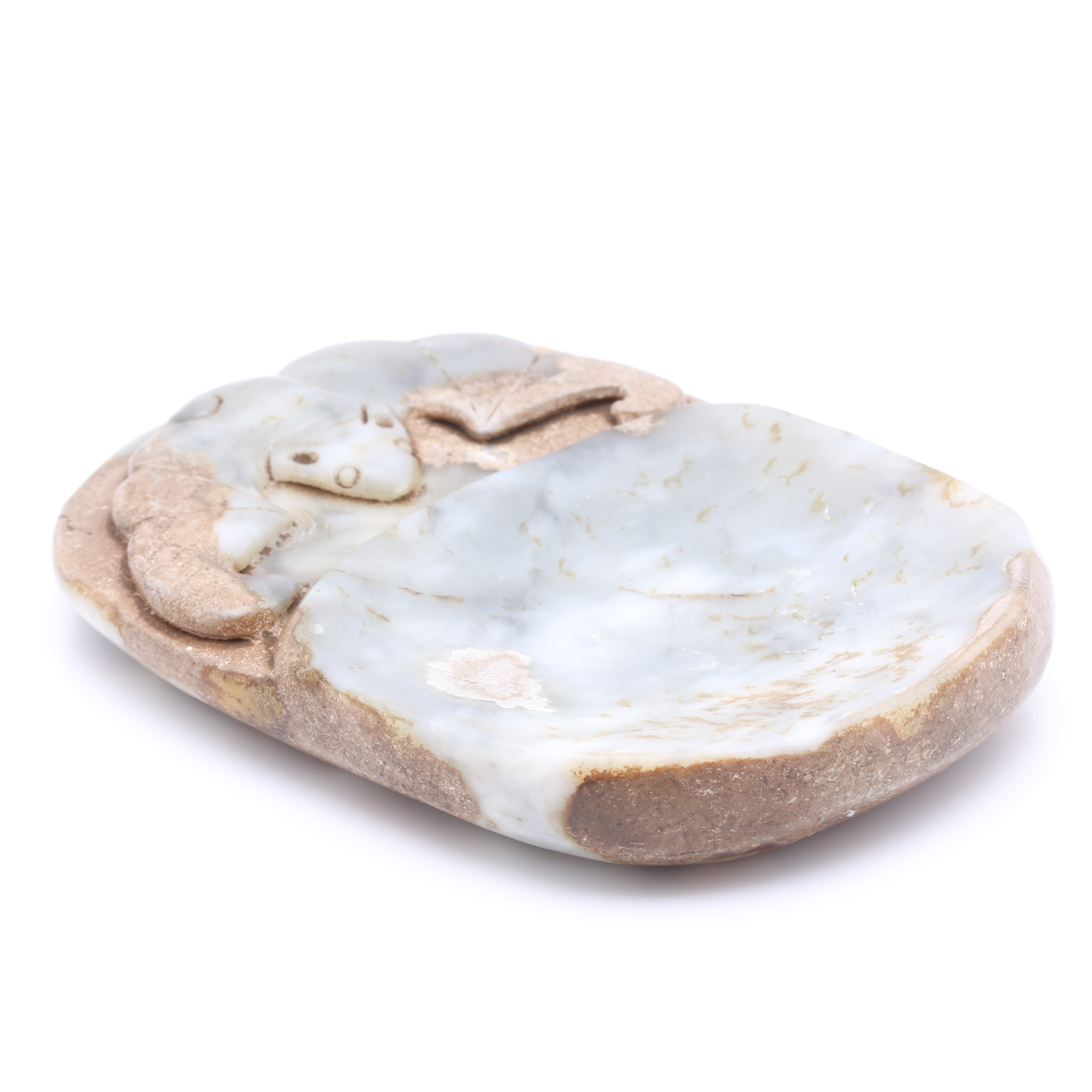 Pairing of Nephrite and Jadeite Ethnographic Stone Carvings