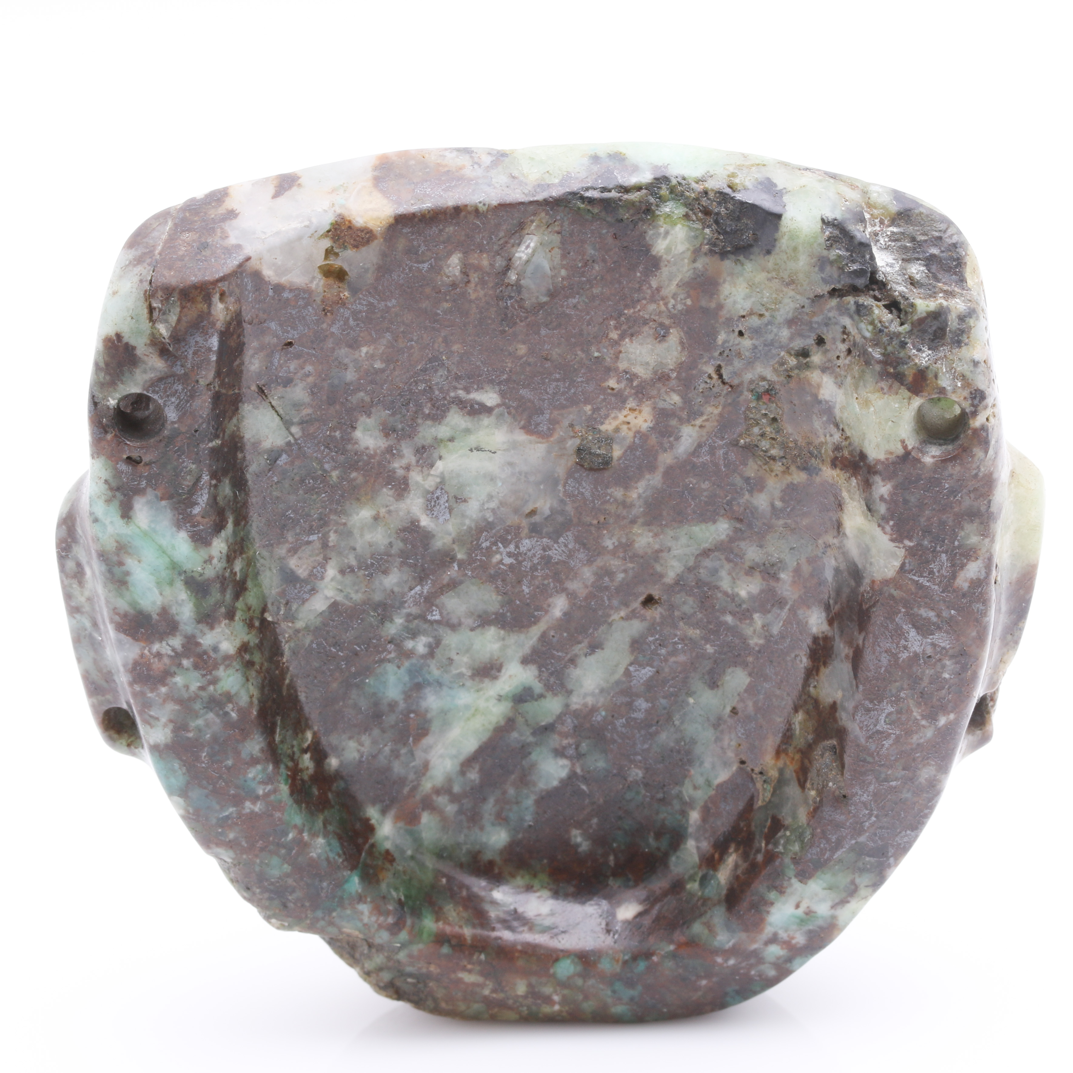 Pairing of Nephrite and Jadeite Ethnographic Stone Carvings
