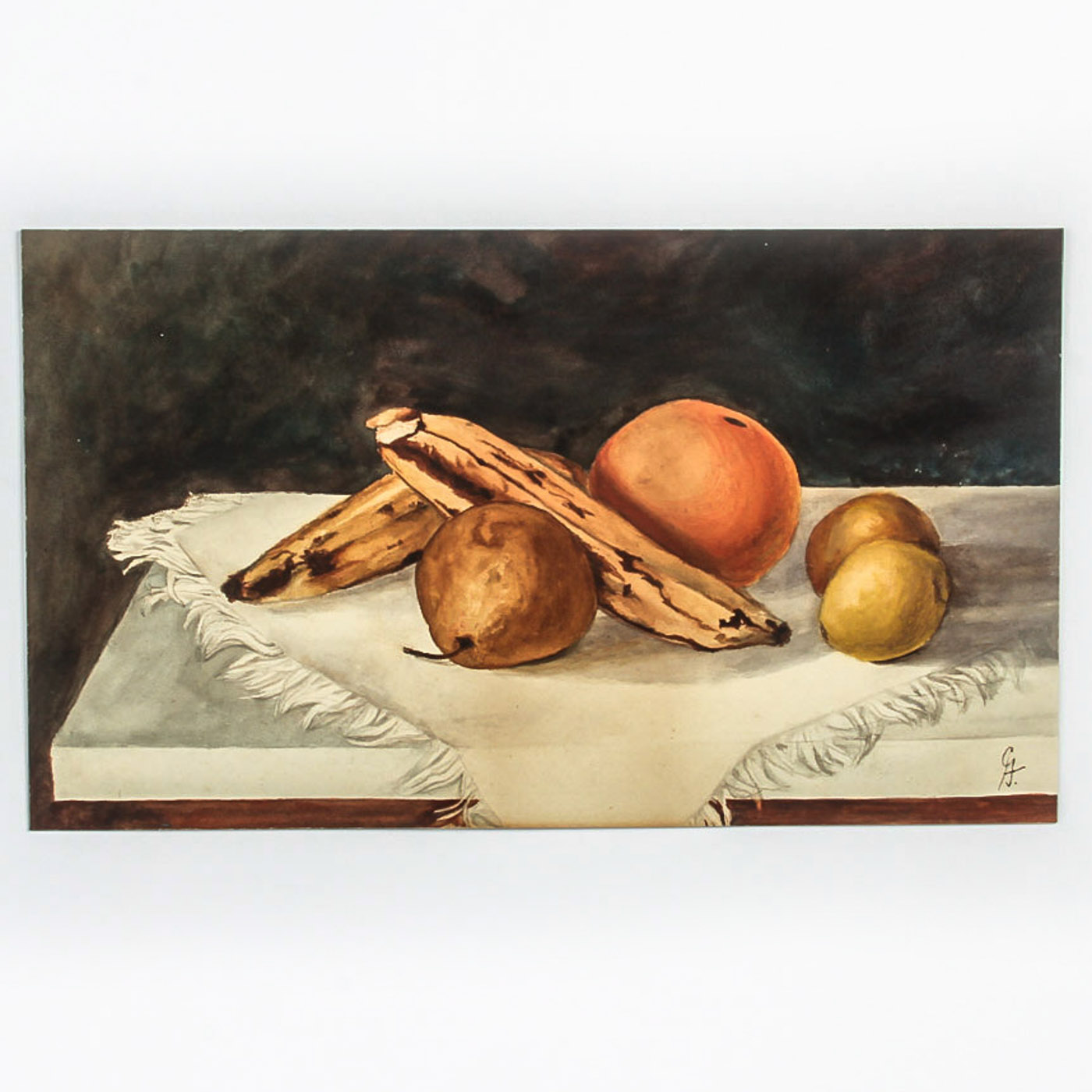 Still Life Watercolor Painting on Paper
