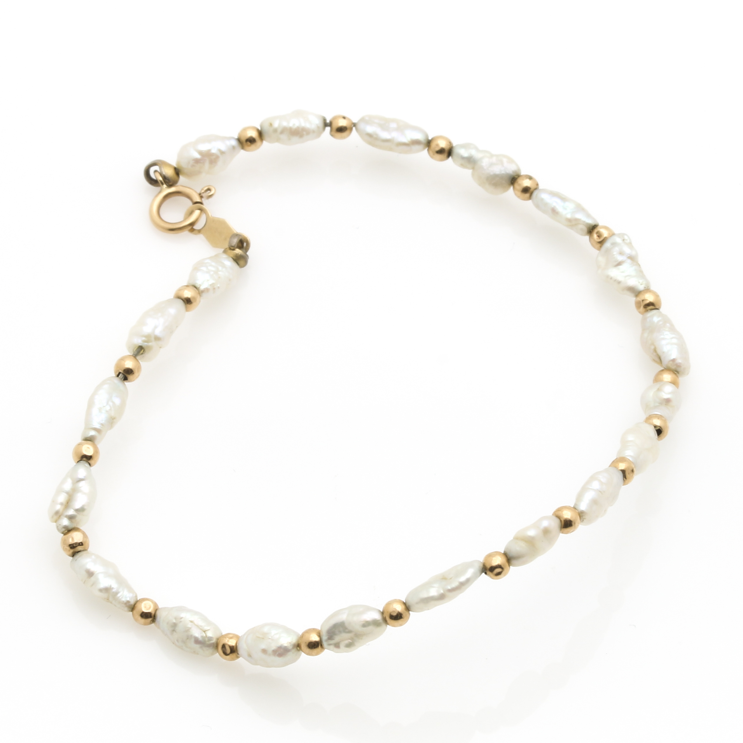 14K Yellow Gold Pearl and Mother of Pearl Jewelry Assortment