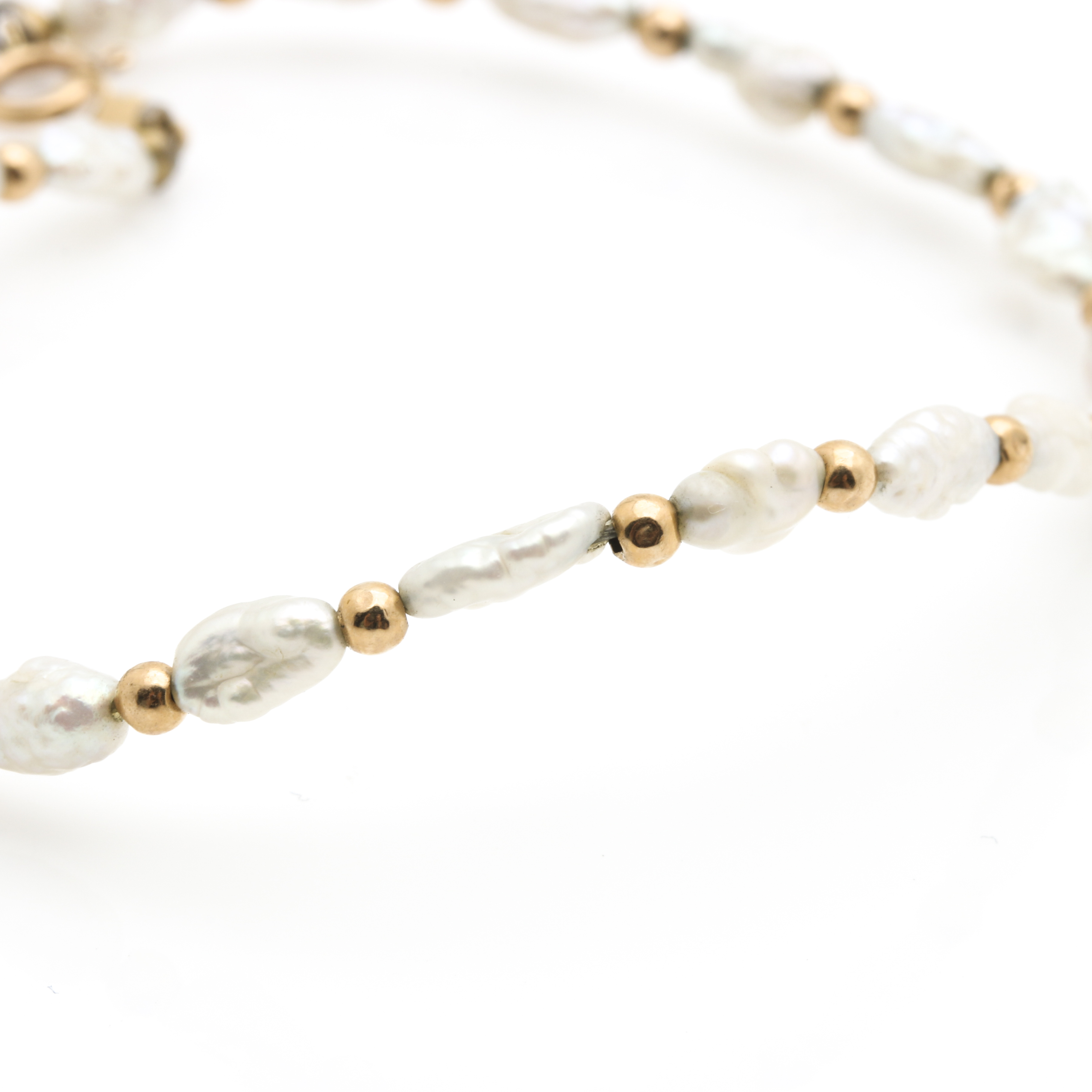 14K Yellow Gold Pearl and Mother of Pearl Jewelry Assortment