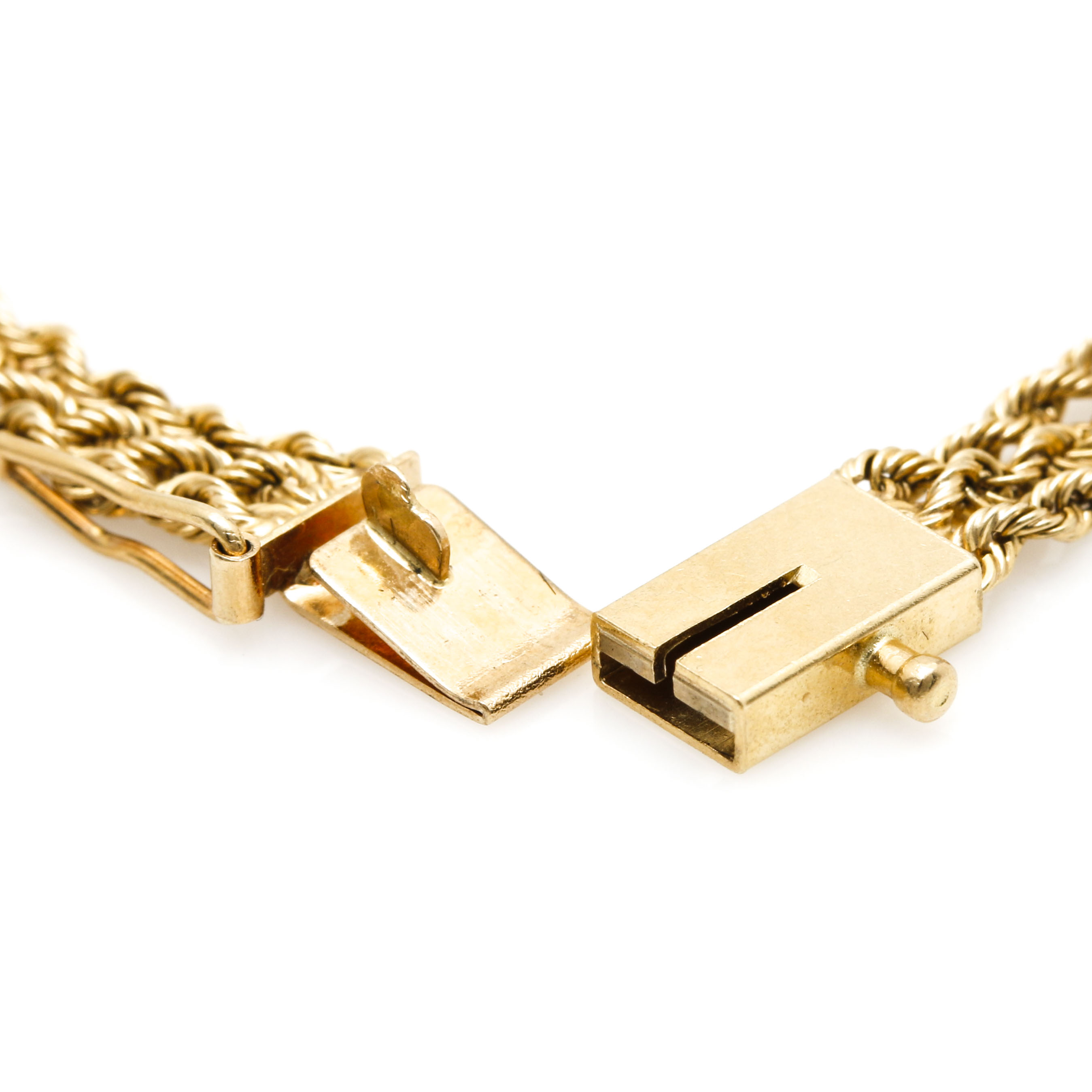 14K Yellow Gold Triple Rope Twist Bracelet