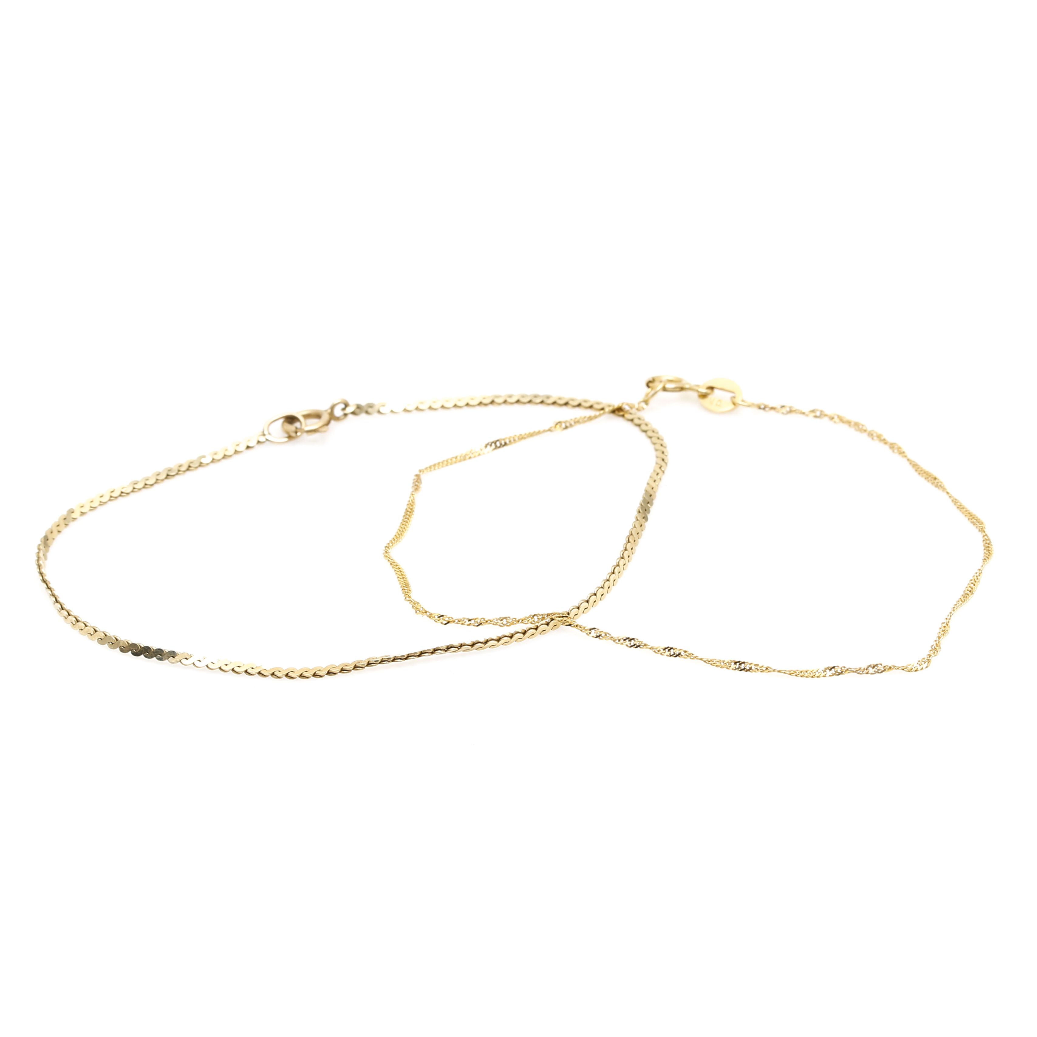 Pair of 14K Yellow Gold Bracelets