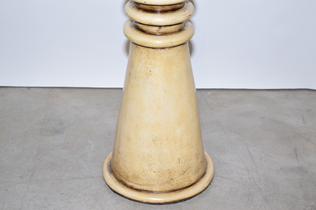 Tall Decorative Terracotta Bishop Chess Piece