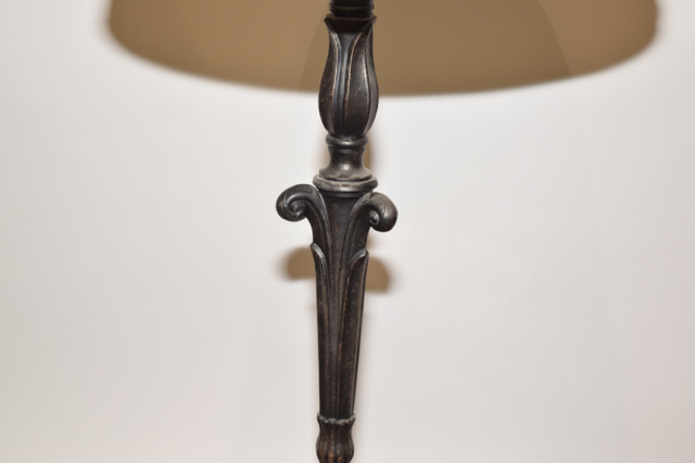 Metal Scrollwork Table Lamp