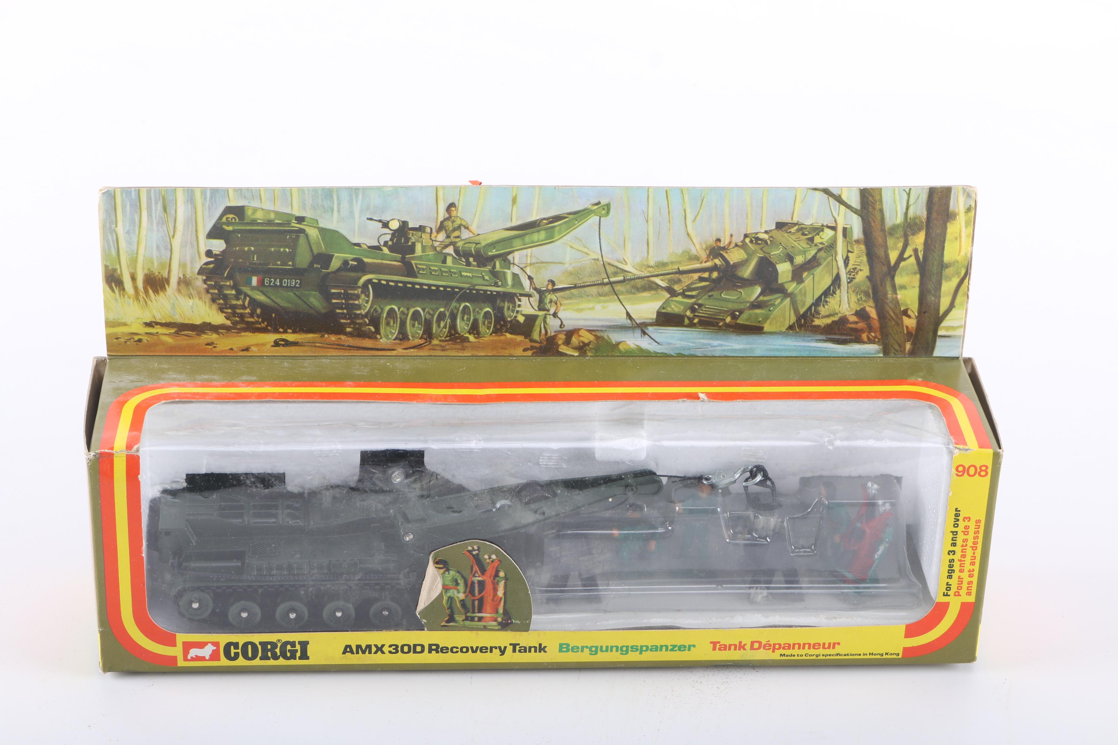 Pair of Corgi Die-Cast Metal Tanks
