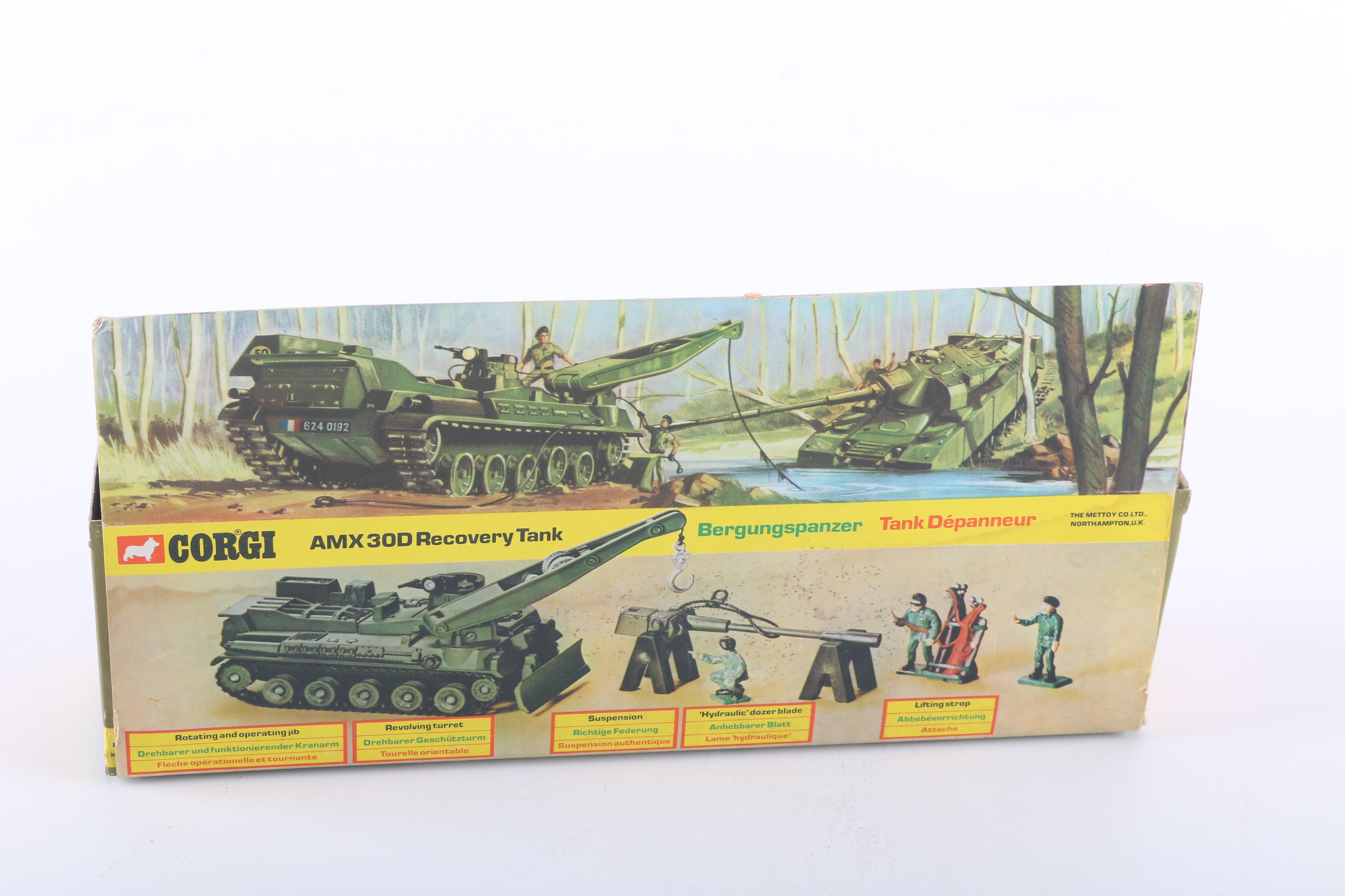 Pair of Corgi Die-Cast Metal Tanks