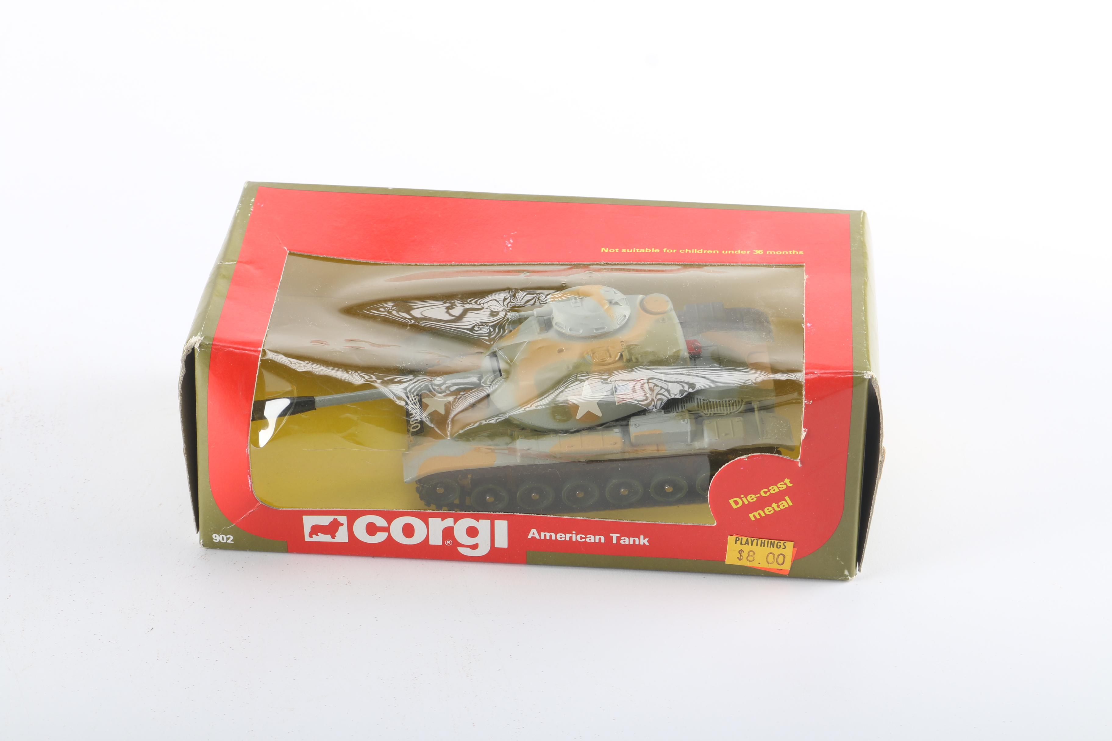 Pair of Corgi Die-Cast Metal Tanks