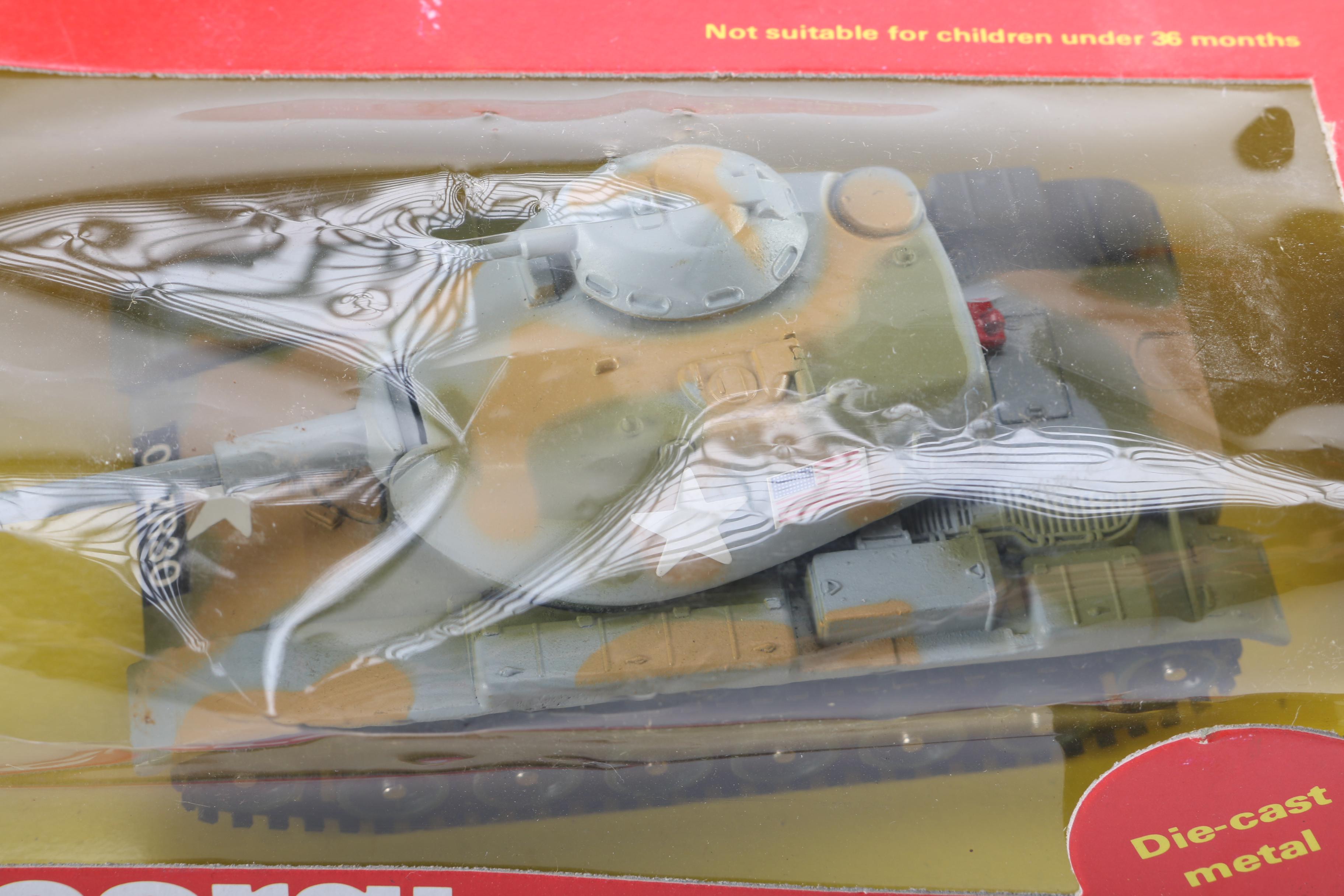 Pair of Corgi Die-Cast Metal Tanks