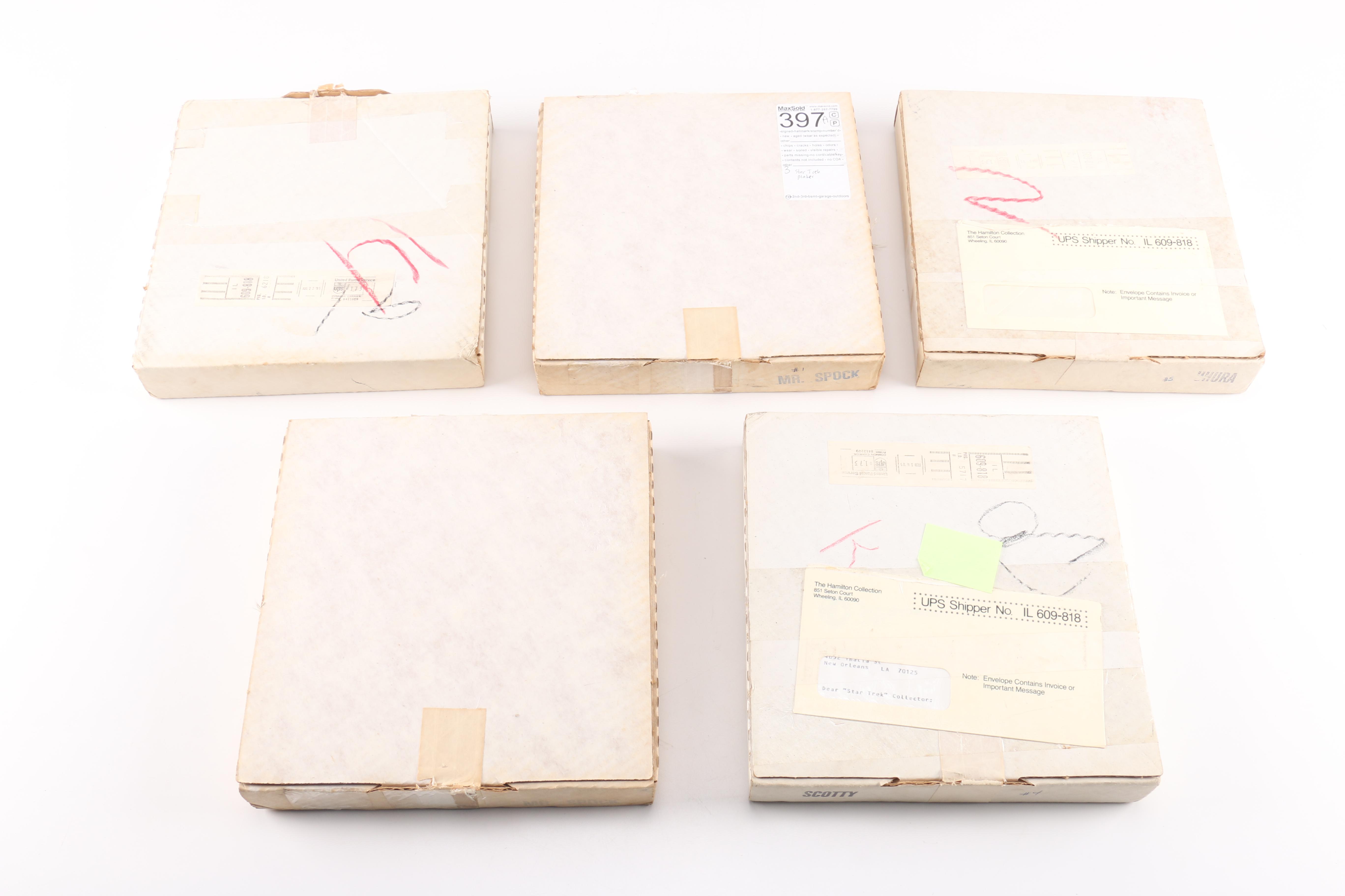 Collectible Star Trek Decorative Porcelain Plates