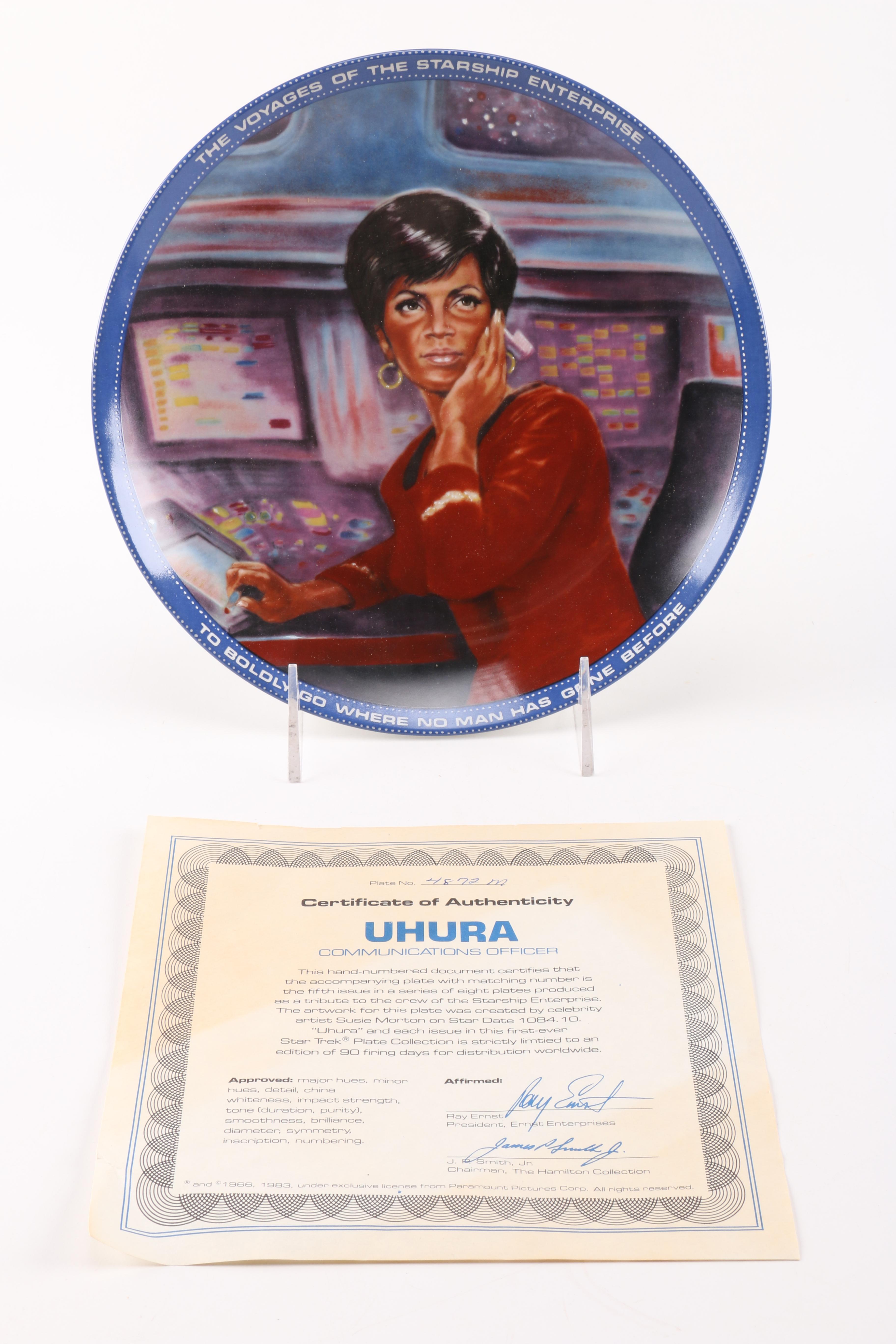 Collectible Star Trek Decorative Porcelain Plates