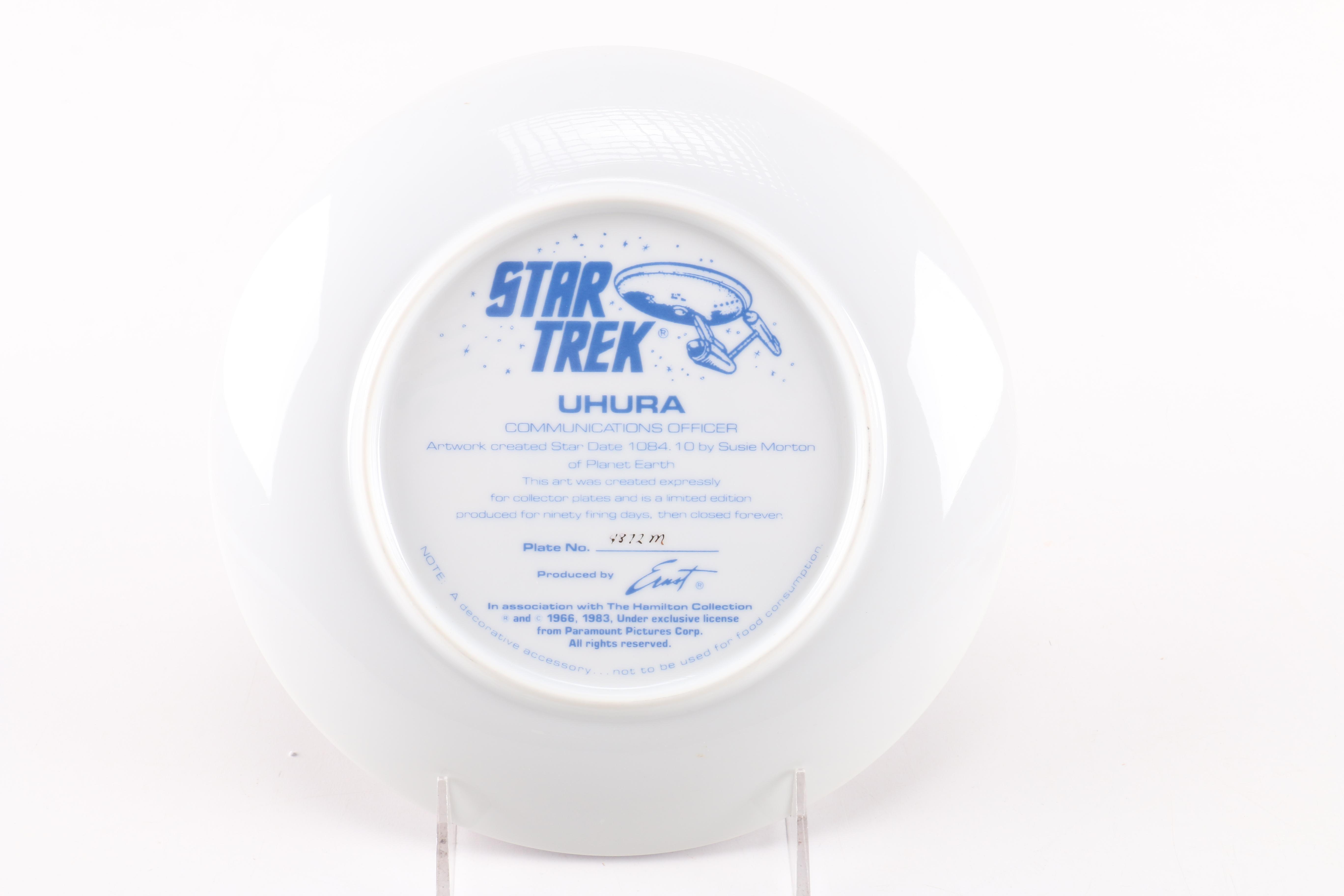 Collectible Star Trek Decorative Porcelain Plates