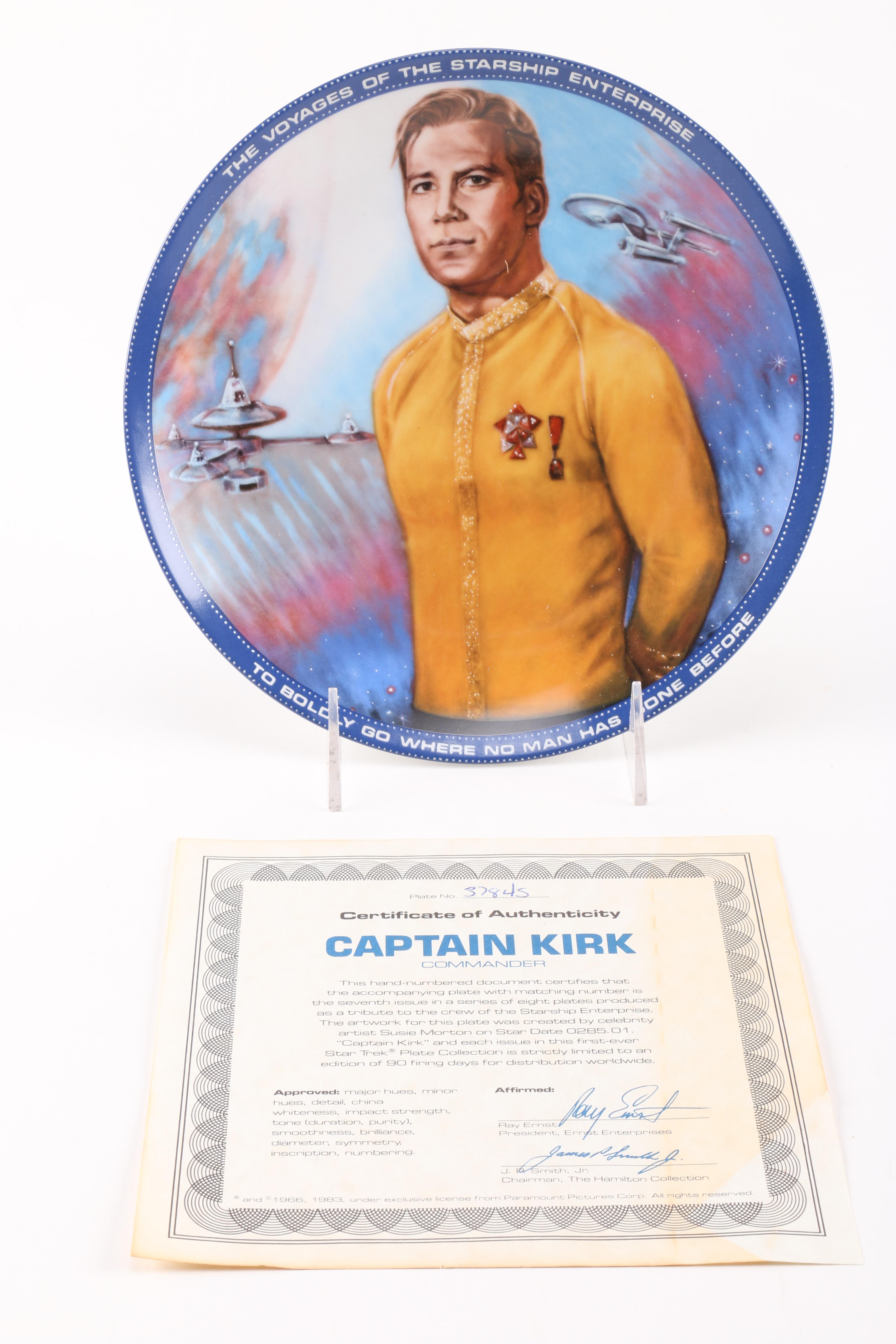 Collectible Star Trek Decorative Porcelain Plates