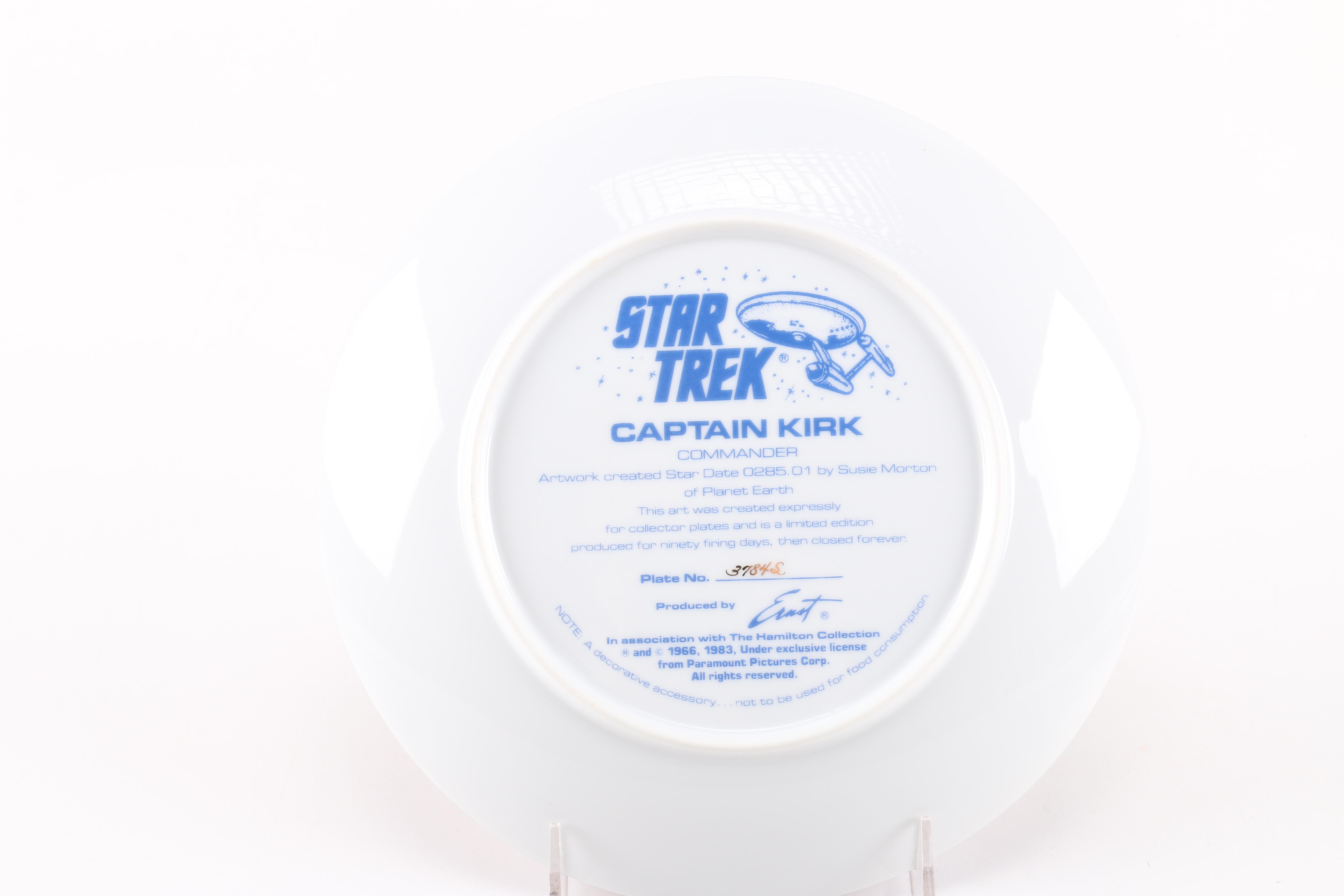 Collectible Star Trek Decorative Porcelain Plates