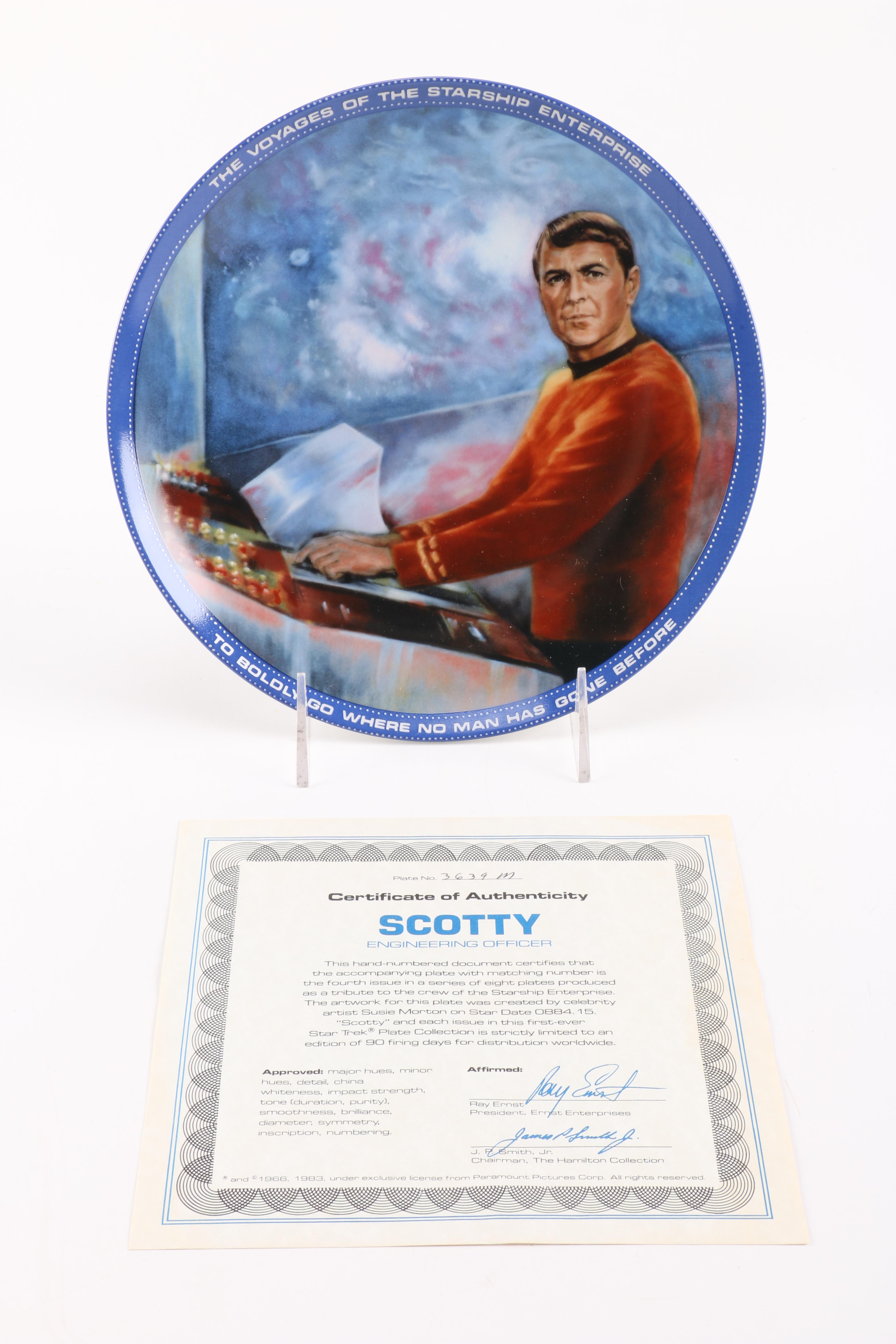Collectible Star Trek Decorative Porcelain Plates
