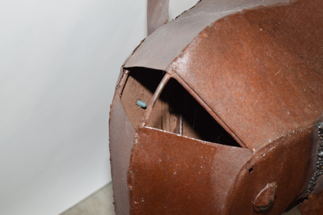 Large Rustic Folk Art Metalwork Elephant