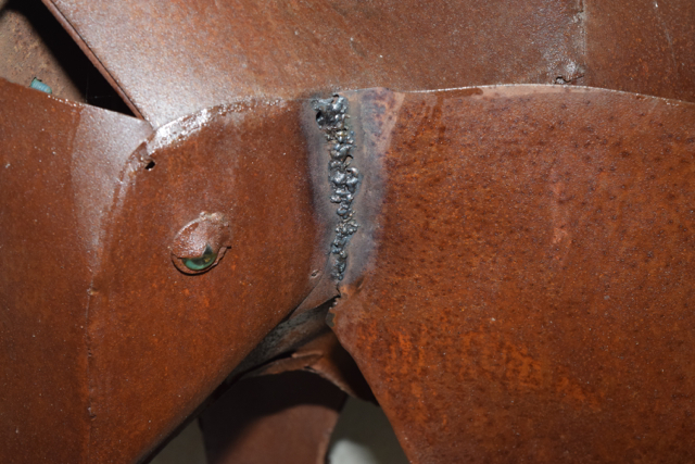 Large Rustic Folk Art Metalwork Elephant