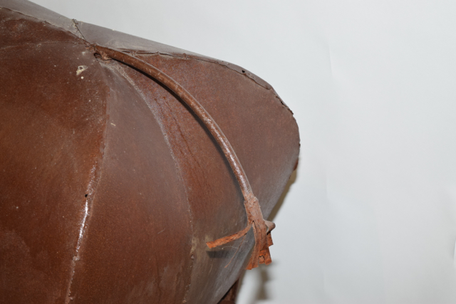 Large Rustic Folk Art Metalwork Elephant