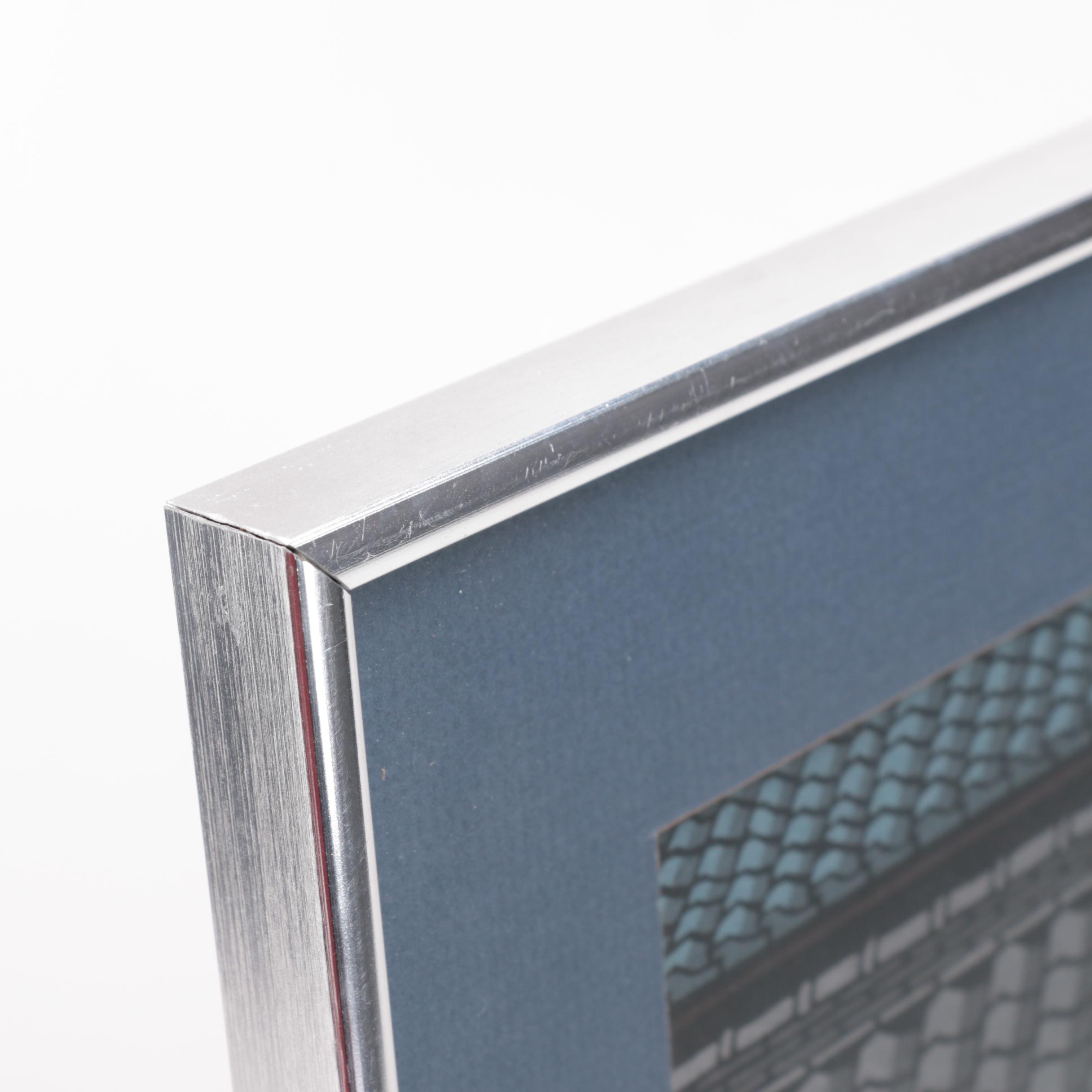 Nishijima Katsuyuki Limited Edition Japanese Woodblock Print of "Roofs in Muromachi"