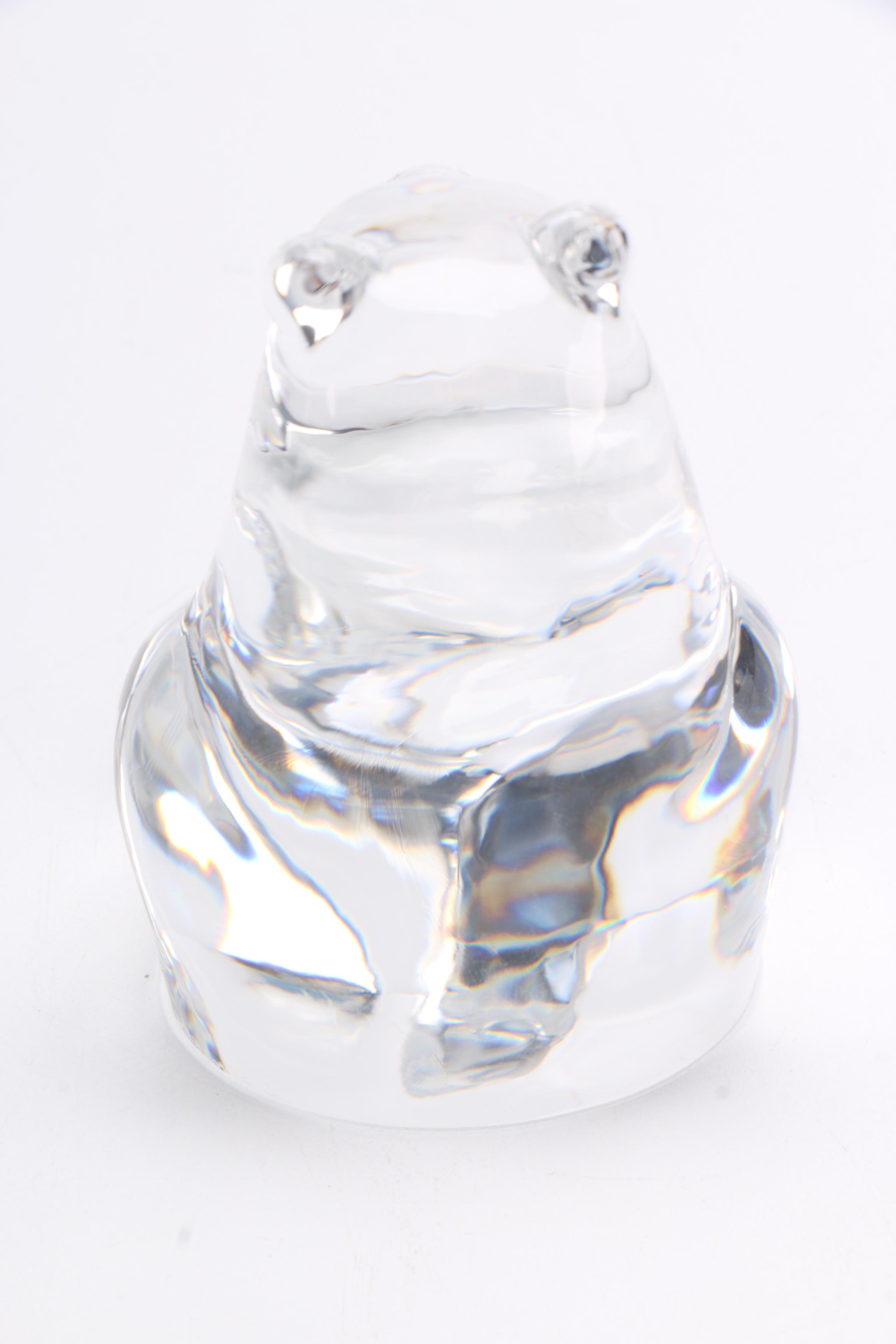 Glass Bear Figurine