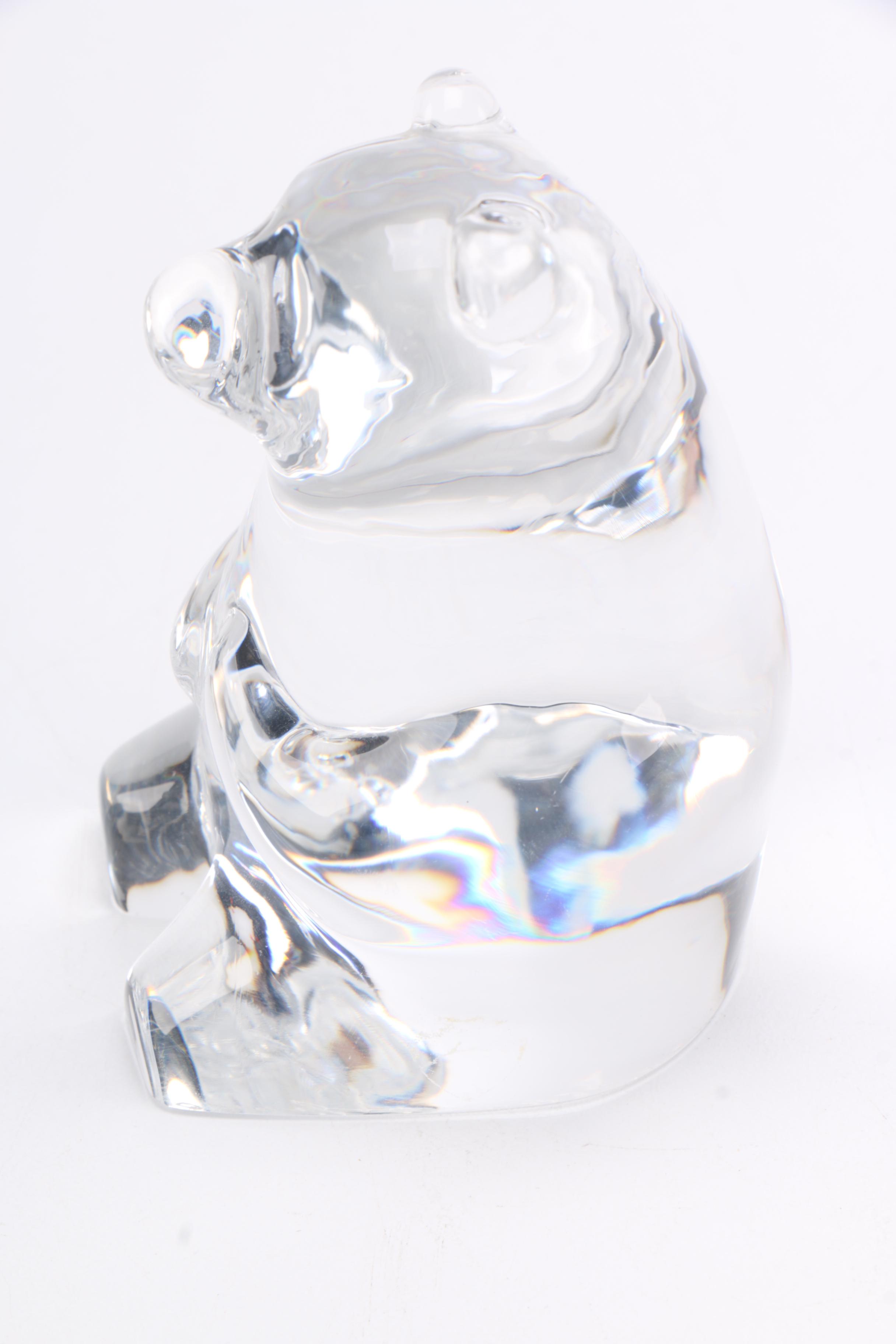 Glass Bear Figurine