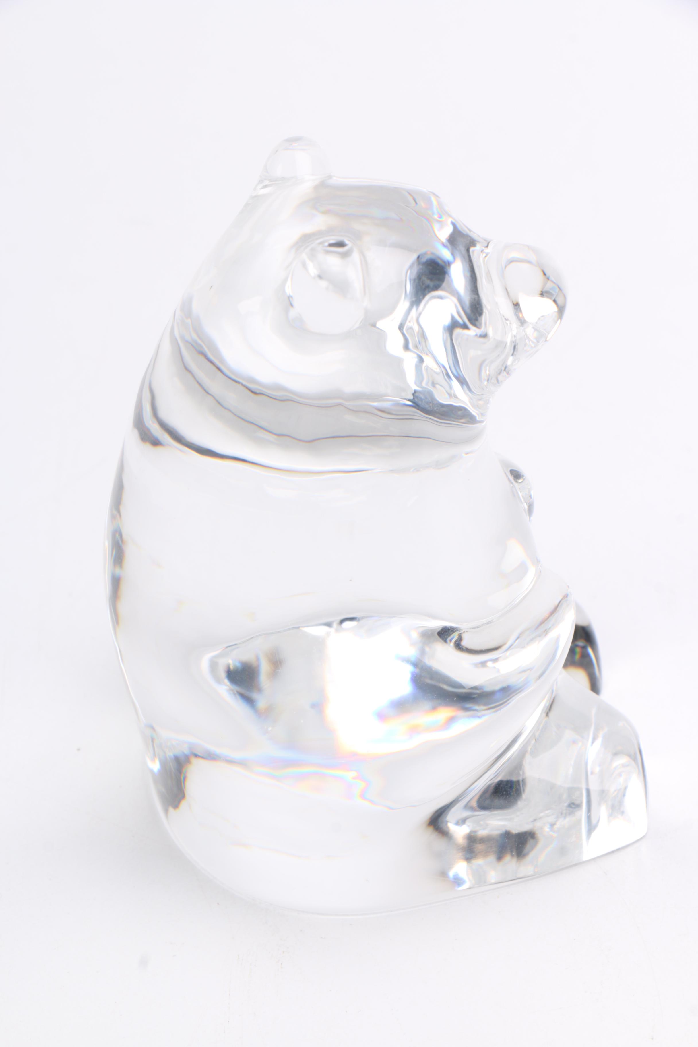 Glass Bear Figurine