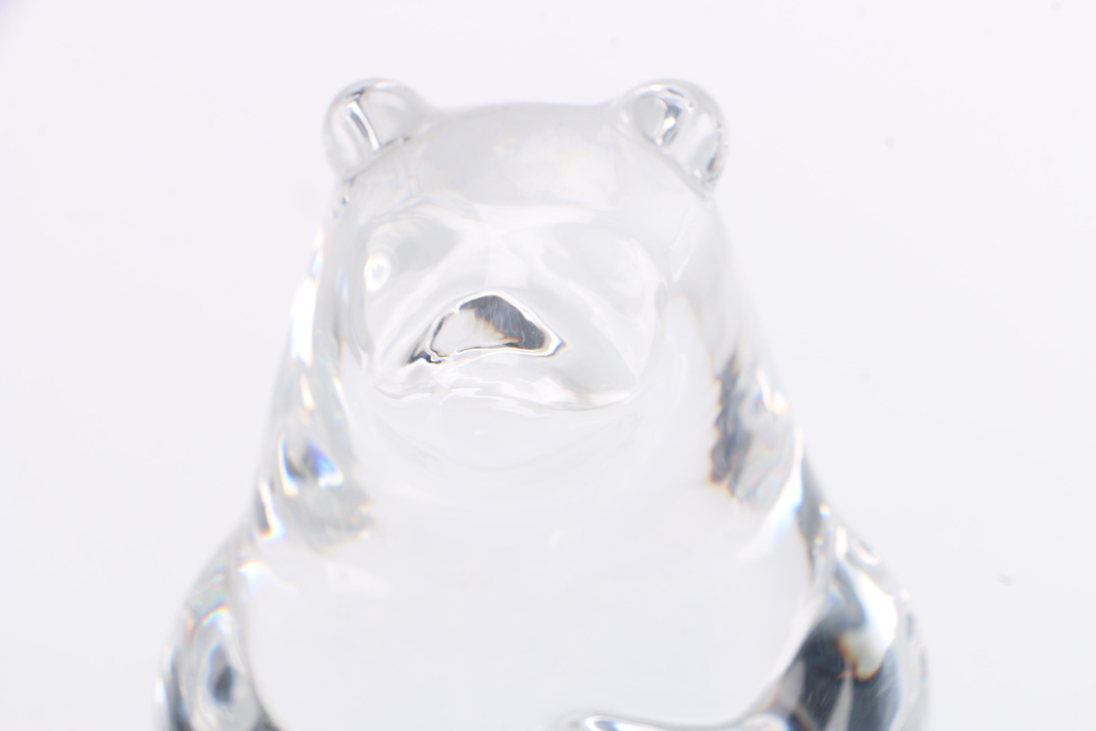 Glass Bear Figurine
