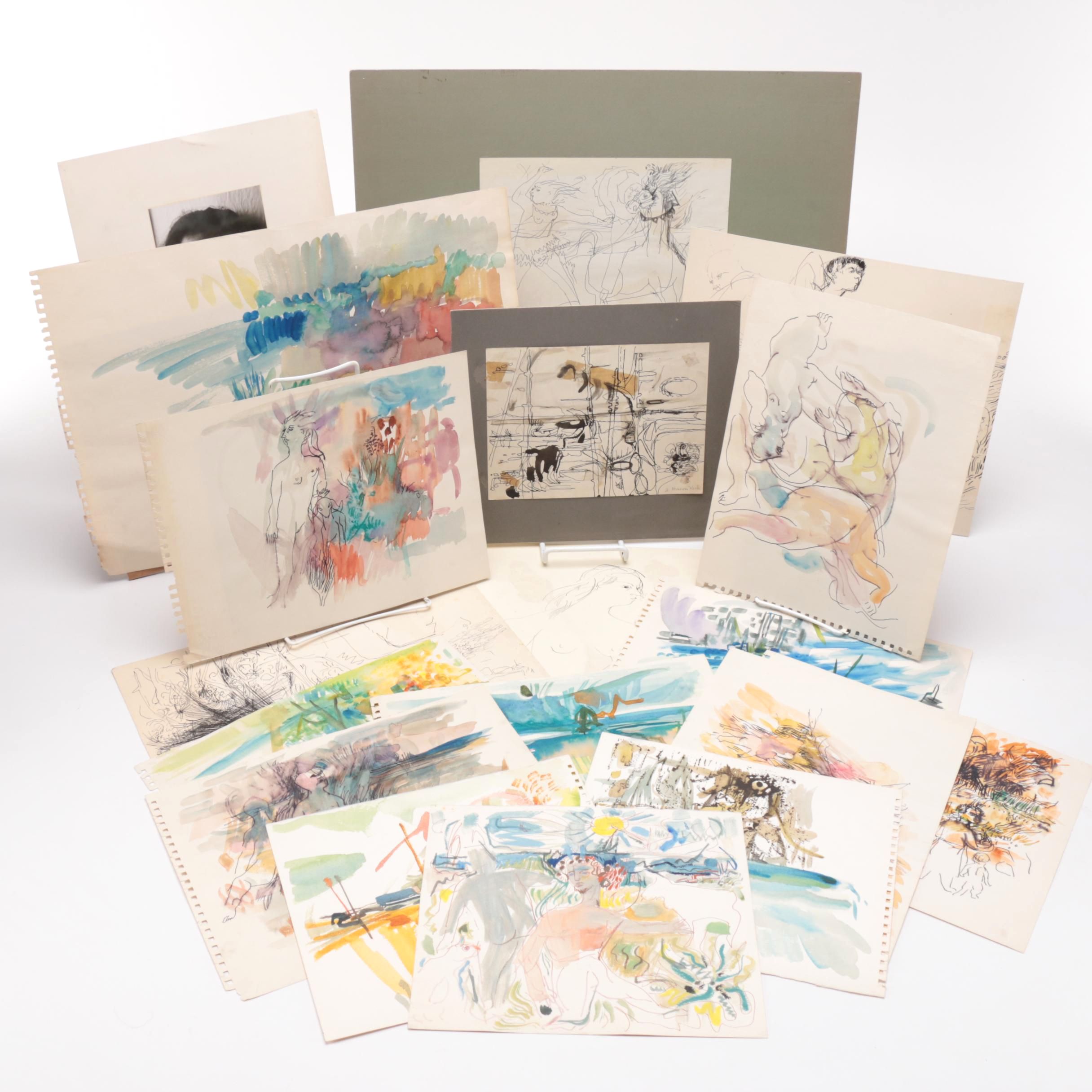Jeanne Mason Koch Drawings and Watercolors